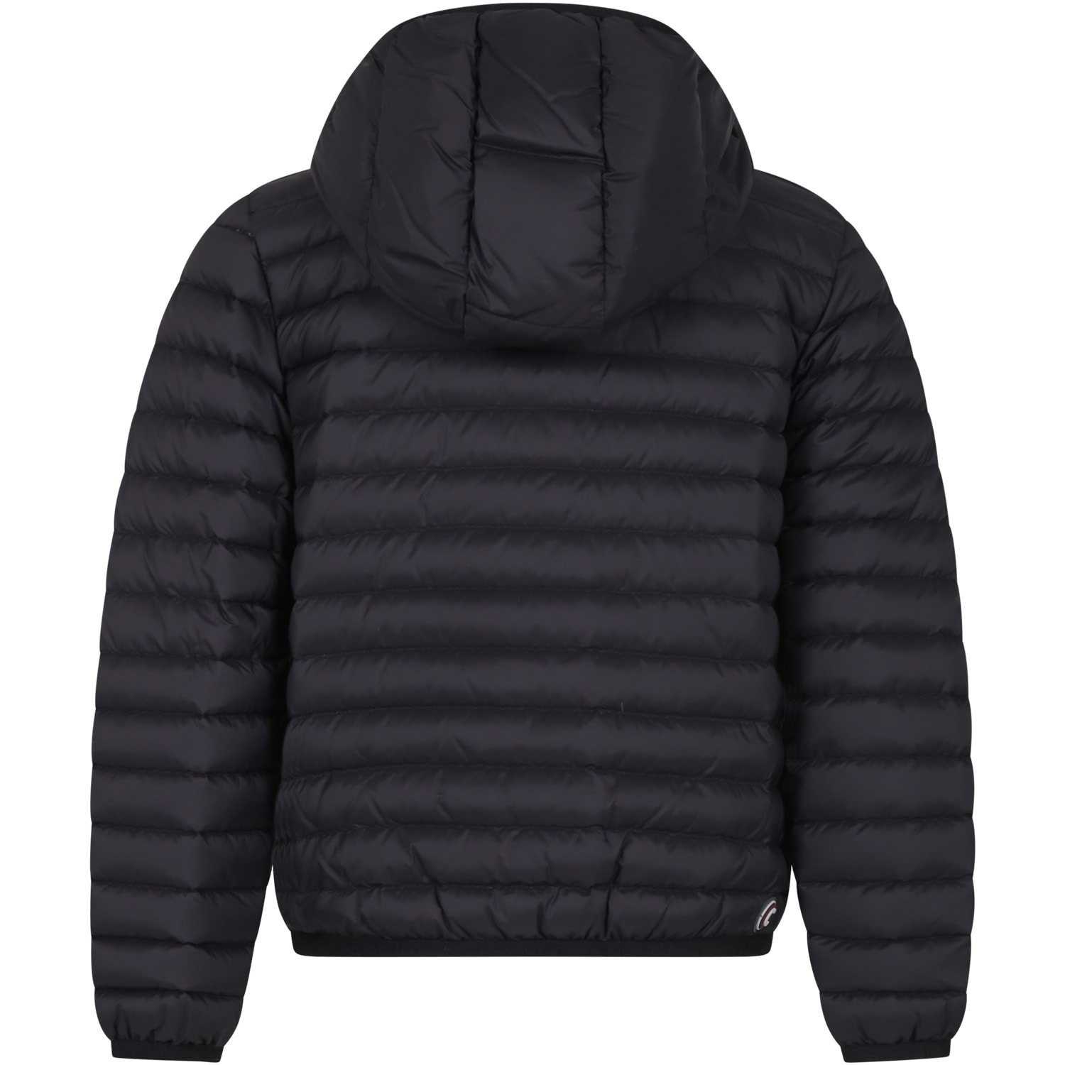 Shop Colmar Black Down Jacket For Boy With Logo
