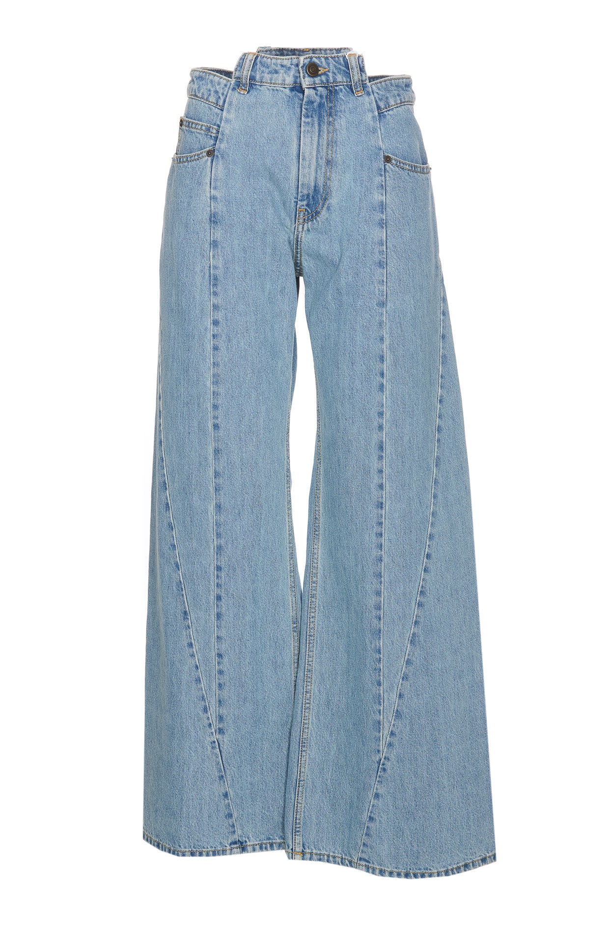 Shop Maison Margiela Denim Jeans In Blu Denim