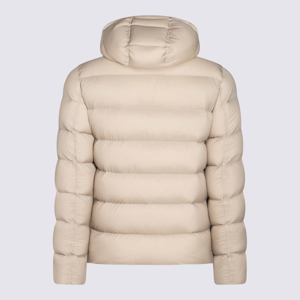 Shop Herno Beige Down Jacket In Meringa