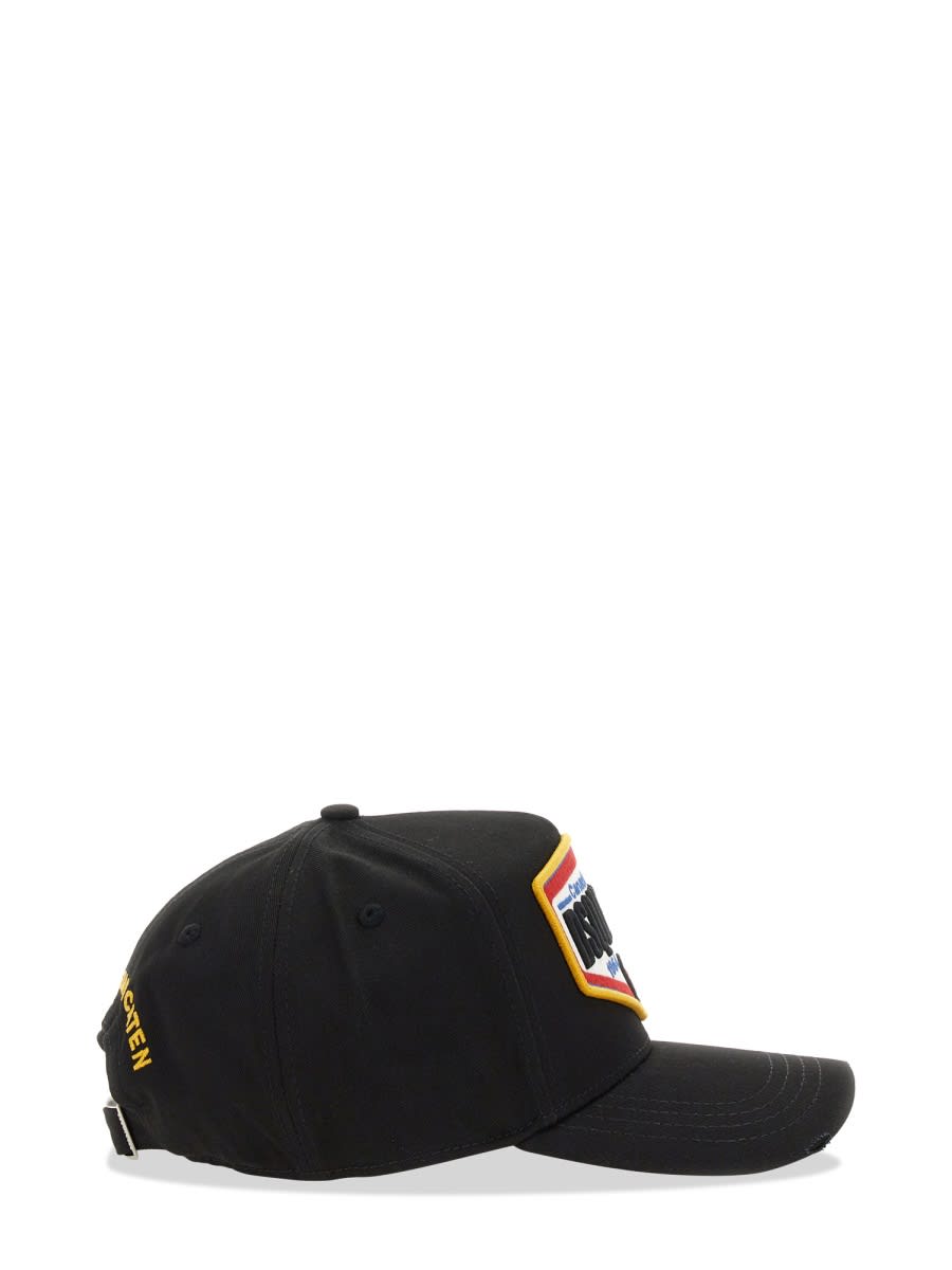 Shop Dsquared2 Baseball Cap In Black