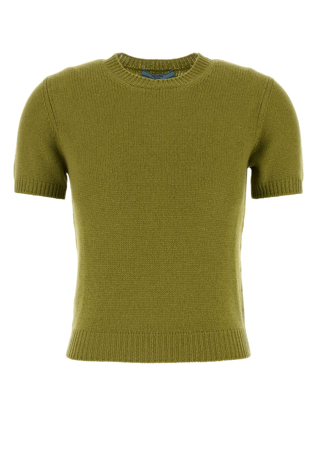 Shop Prada Pistachio Green Cashmere Sweater In Pistacchio