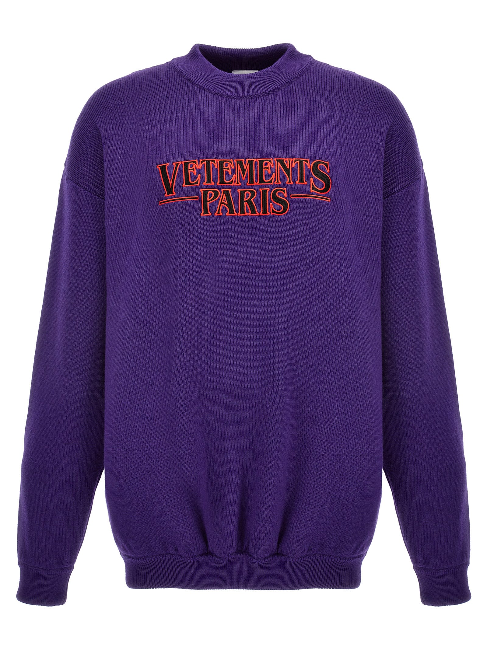 Shop Vetements Paris Sweater In Purple