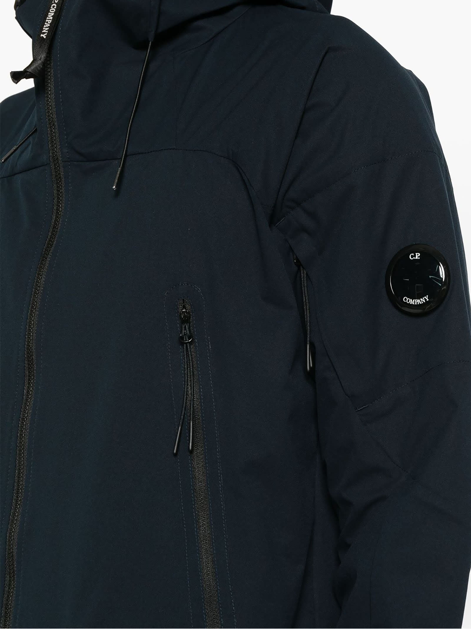 Shop C.p. Company Pro-tek Hooded Jacket In Dark Navy