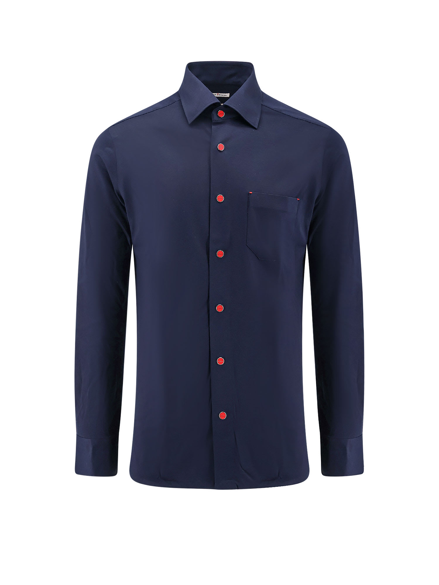 Shop Kiton Shirt In Blue