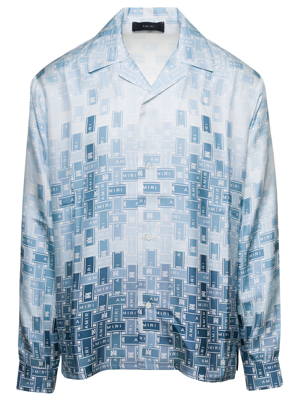 AMIRI Gradient Tape-print Silk Shirt - Farfetch