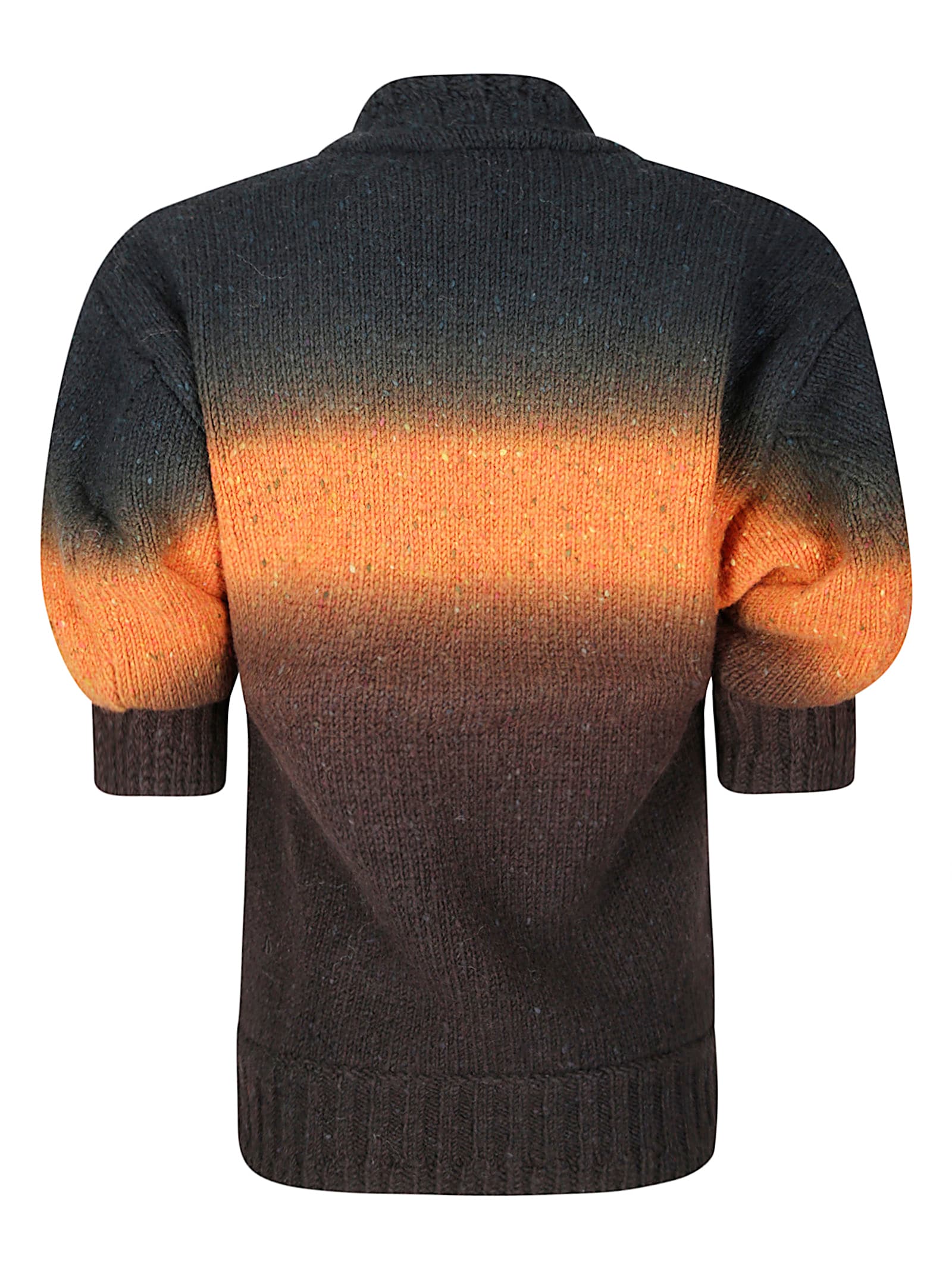 Sacai Garment Dye Wool Knit Pullover In Multi