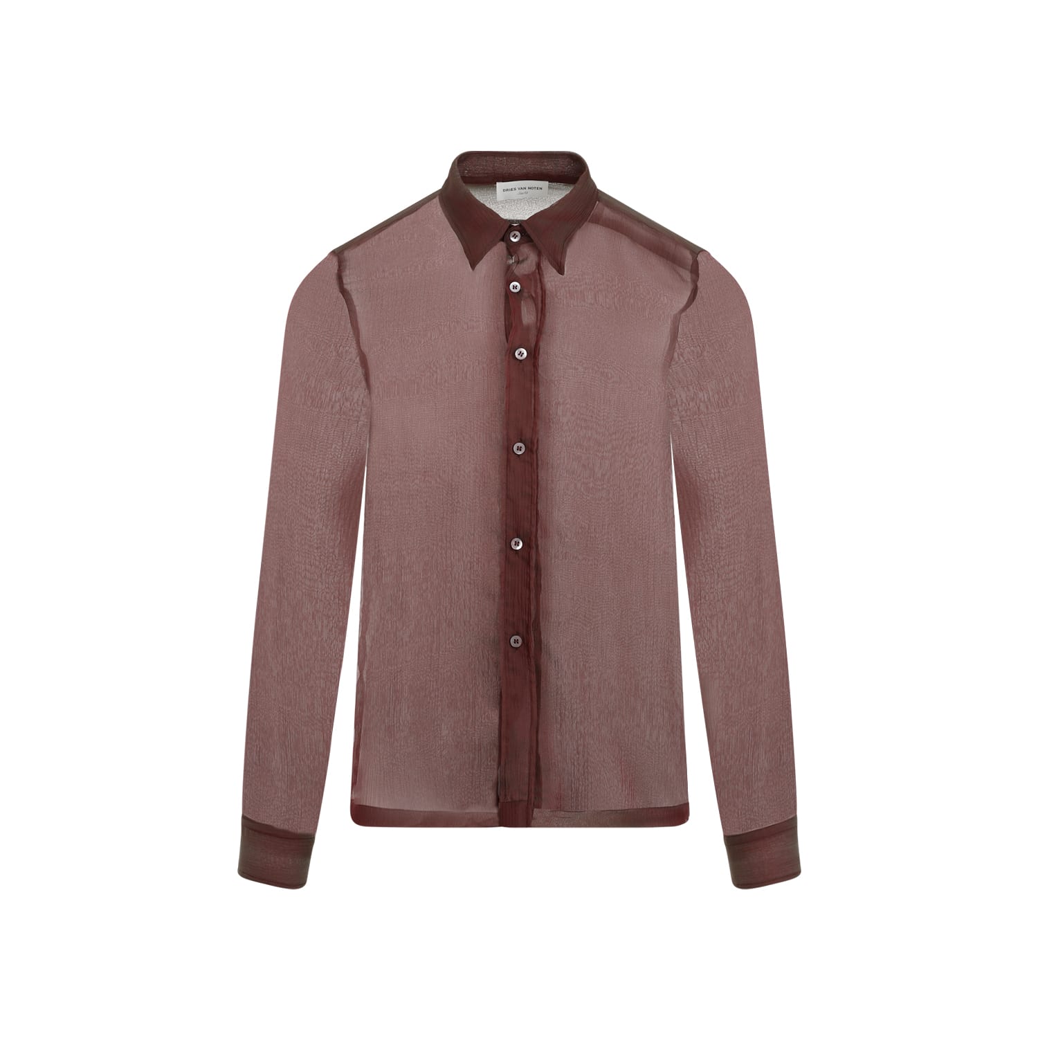 Shop Dries Van Noten Dries Vam Noten Congreve Shirt In Bordeaux