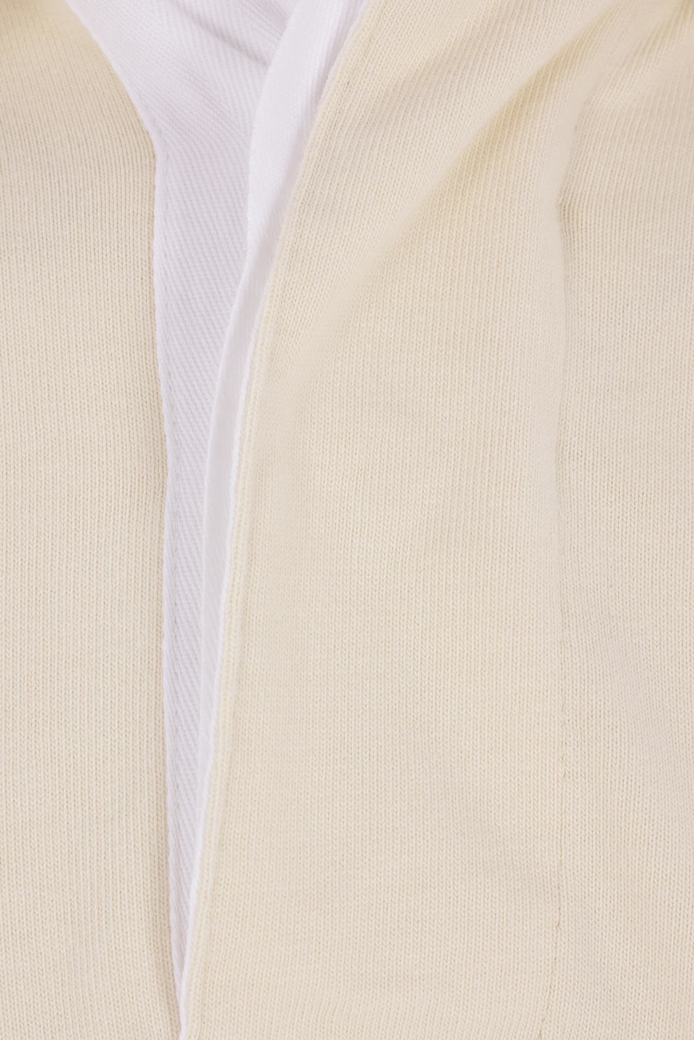 Maison Margiela Polo Shirt With Print In Ivory