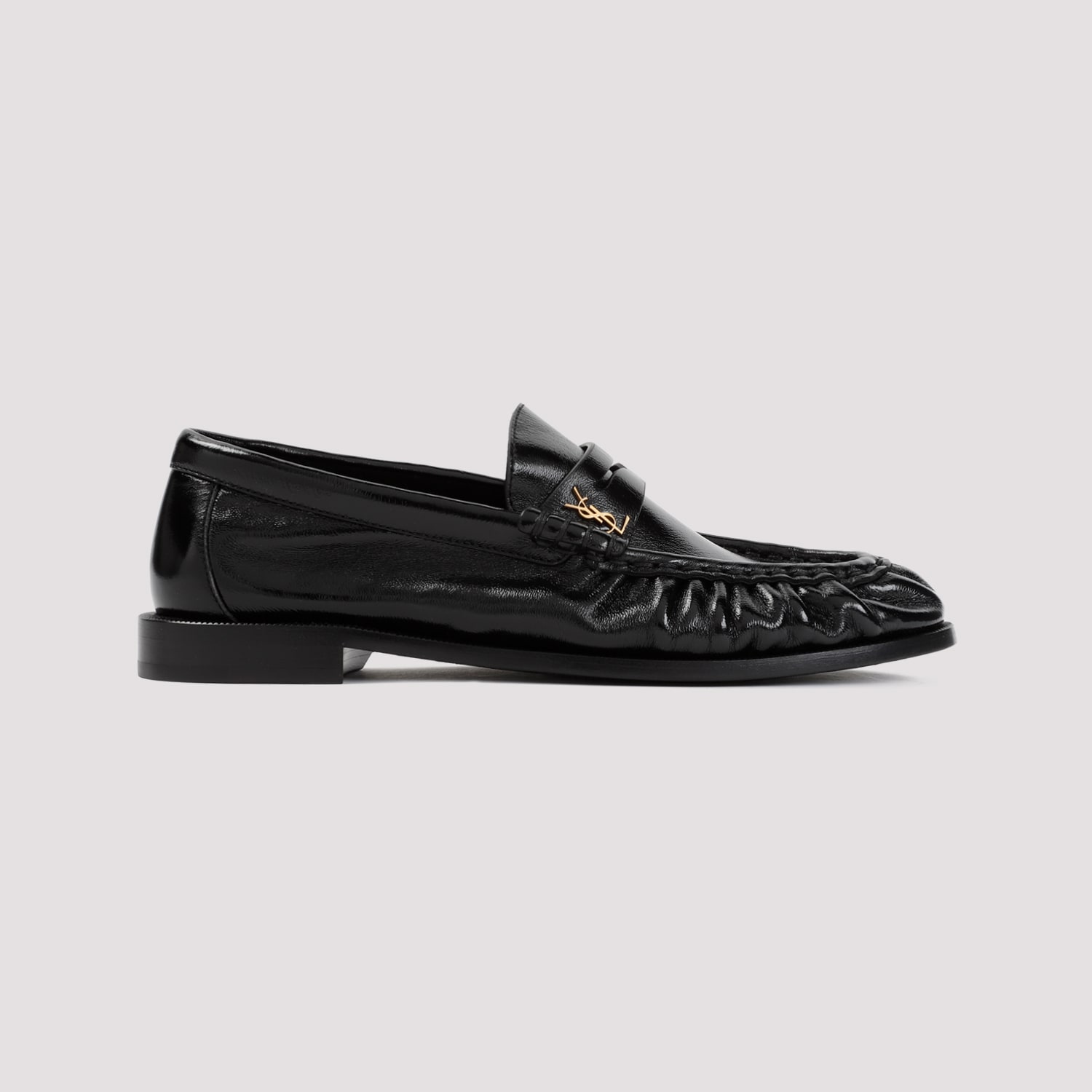 Saint Laurent Le Loafer Nappa Leather Penny Loafers In Black