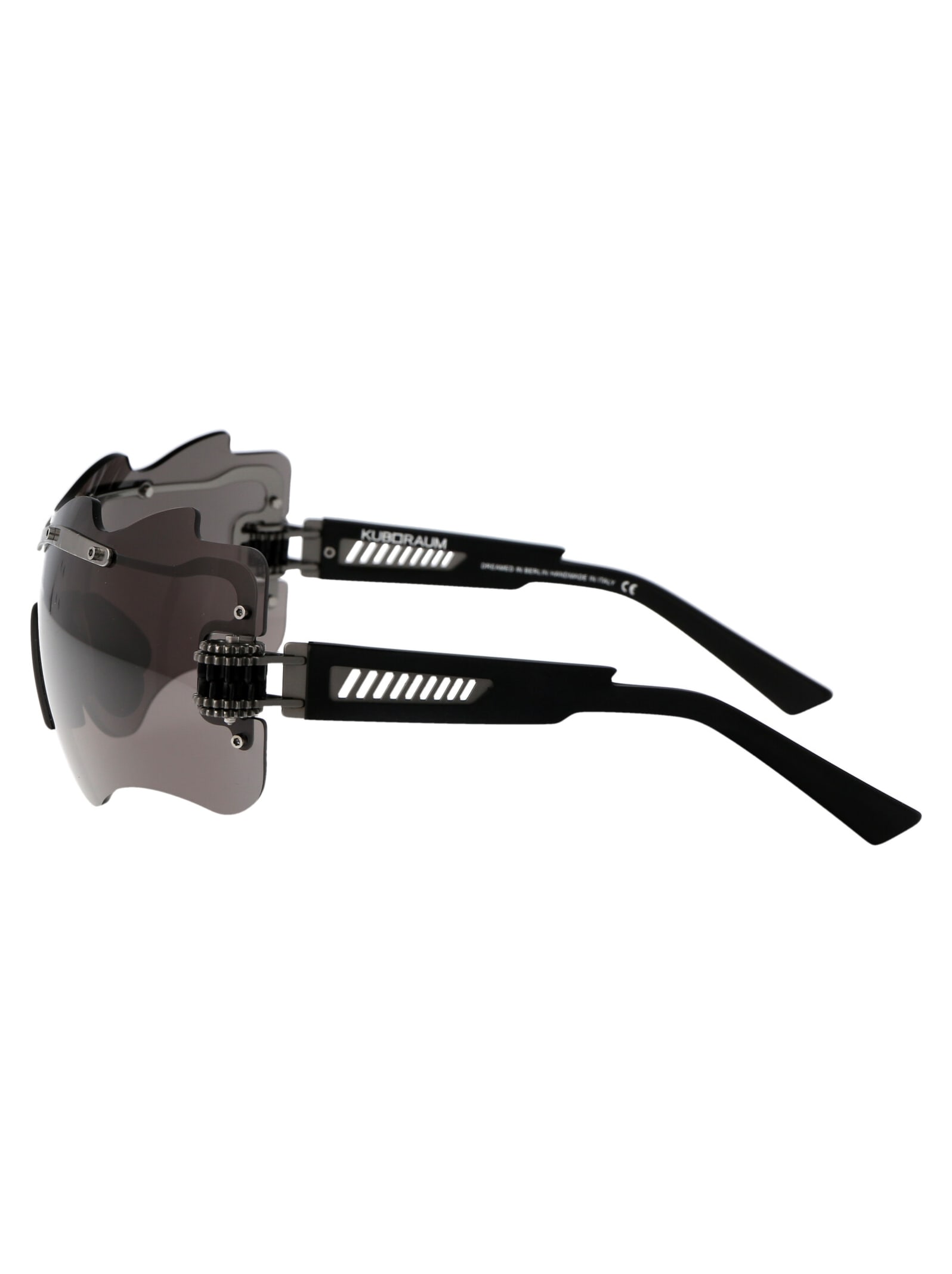Shop Kuboraum Maske E16 Sunglasses In Bb Dark Grey