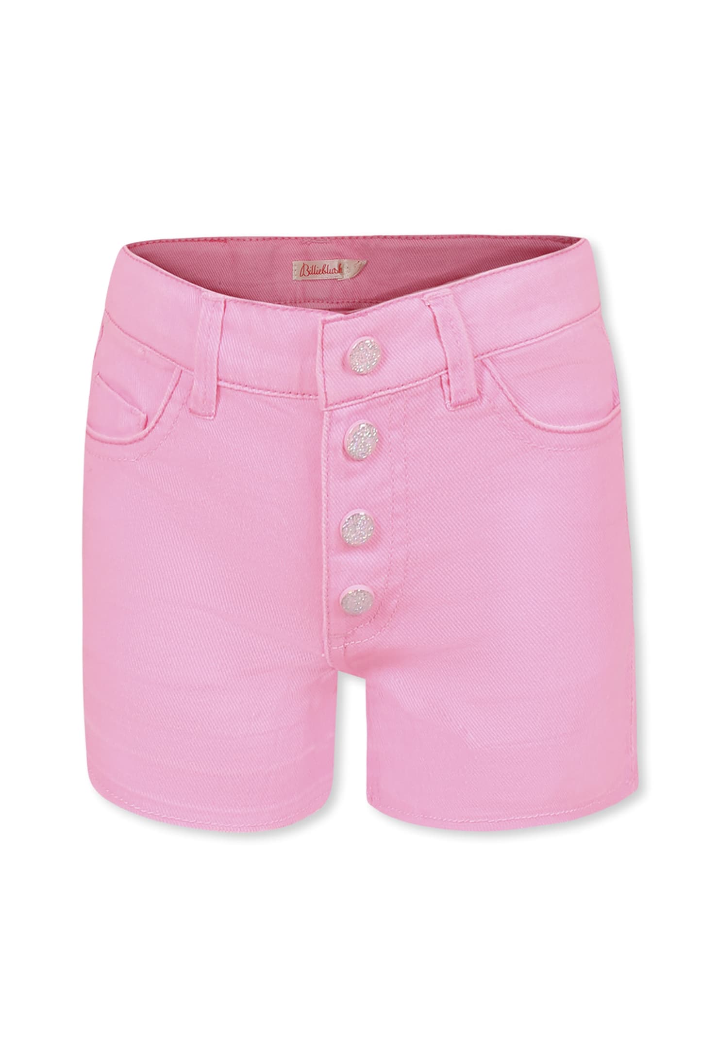 Billieblush Pink Shorts For Girl With Sequins In Pink