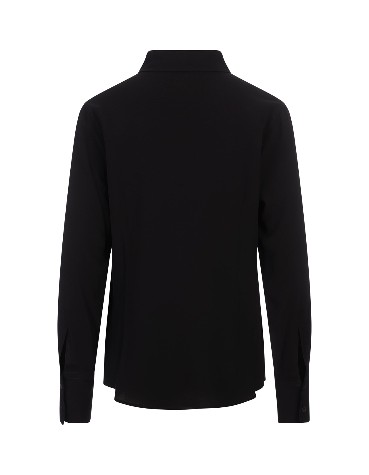 Shop Glanshirt Black Silk Blend Shirt