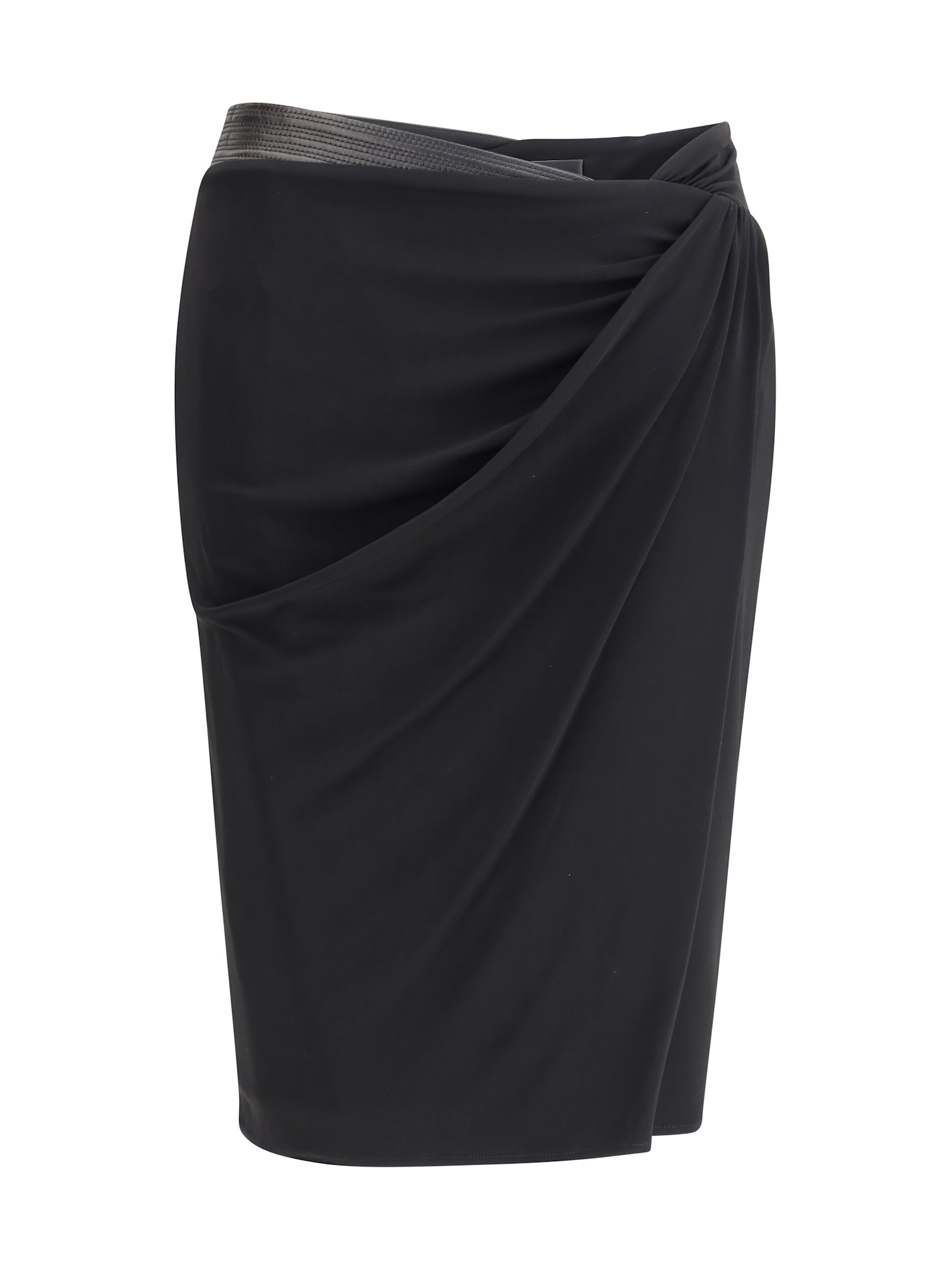 Versace Skirt Responsible Stretch Crepe Jersey In Black