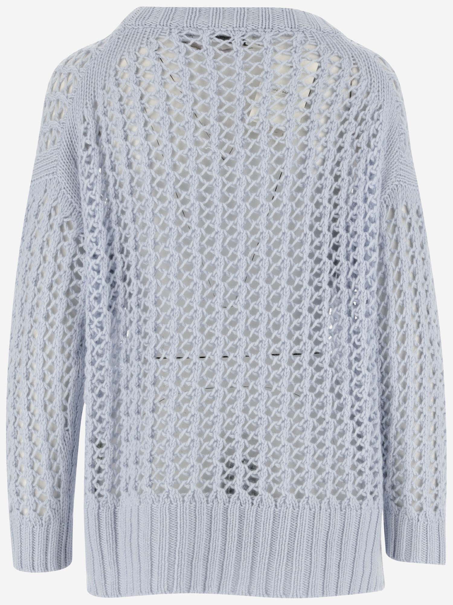 Shop Bruno Manetti Cashmere Sweater In Clear Blue