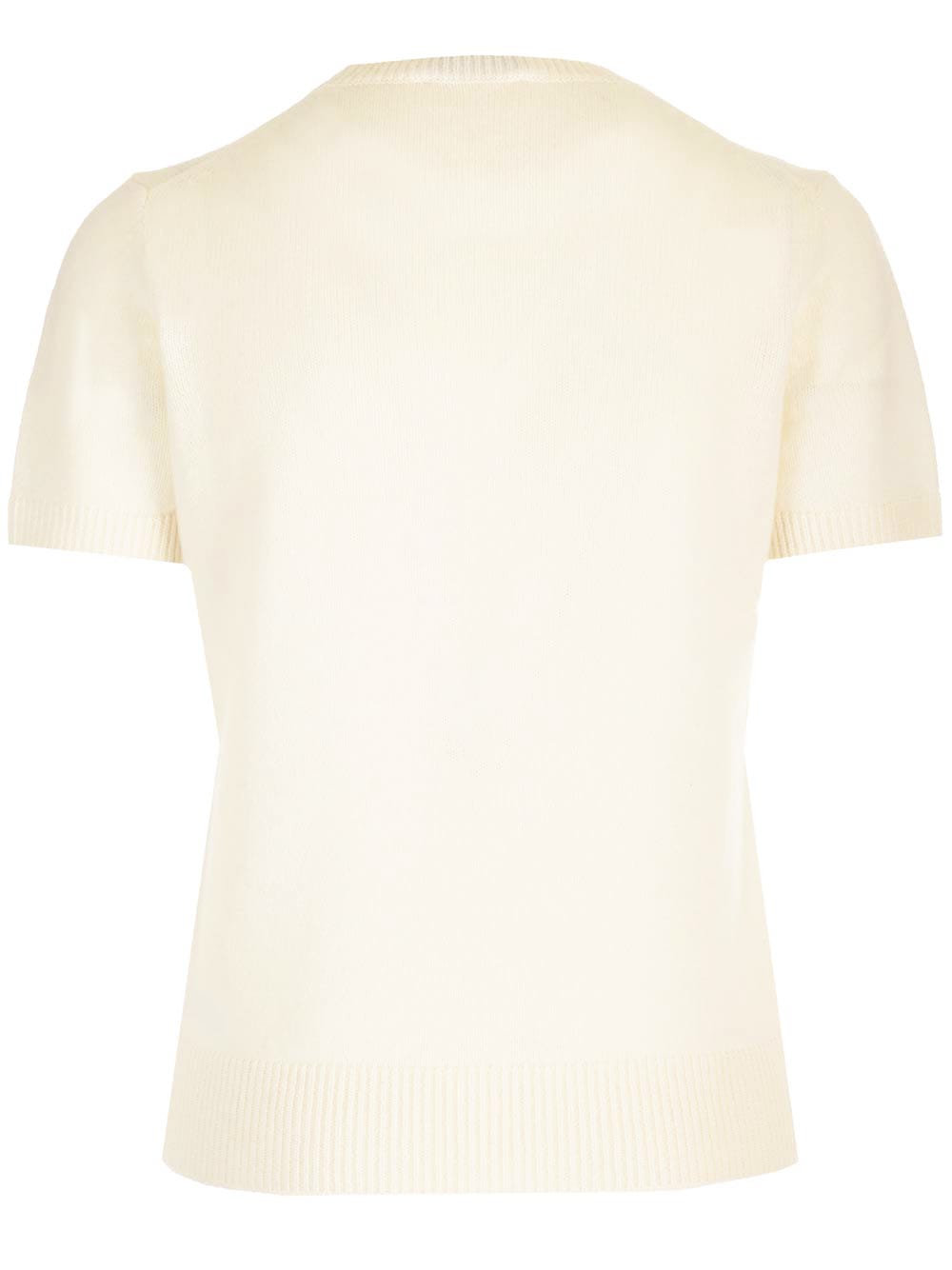 Shop Theory Wool T-shirt In Ivory