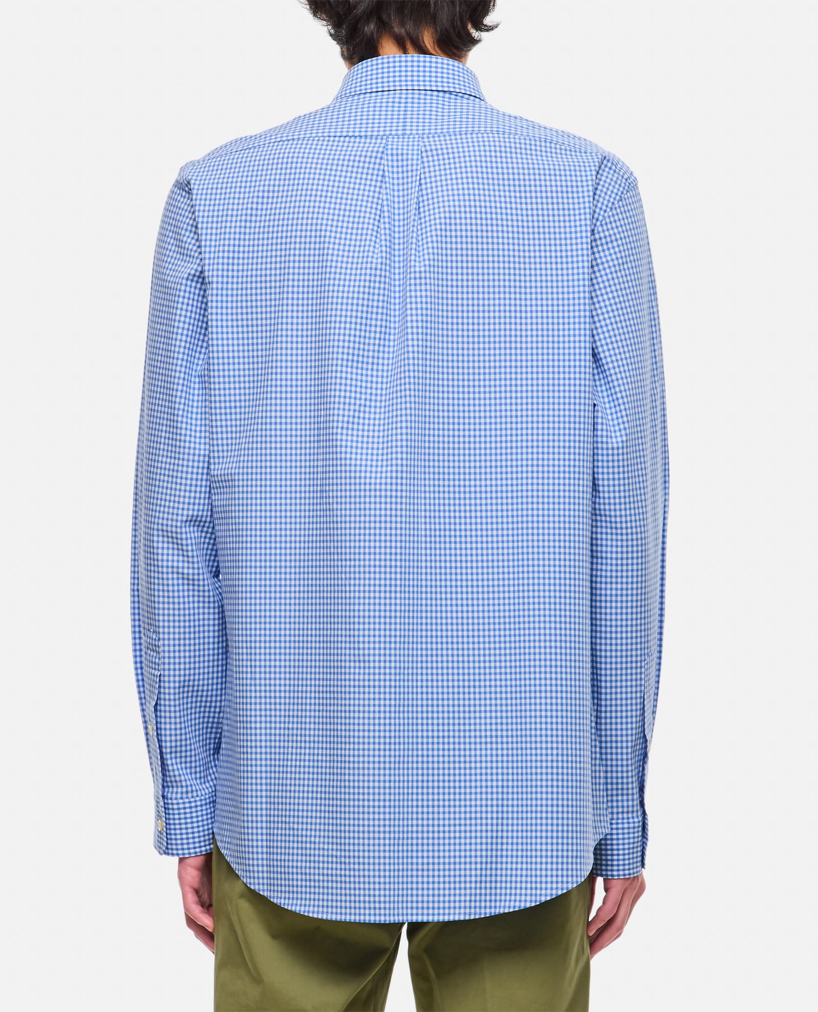 Shop Polo Ralph Lauren Check Sport Shirt In Clear Blue