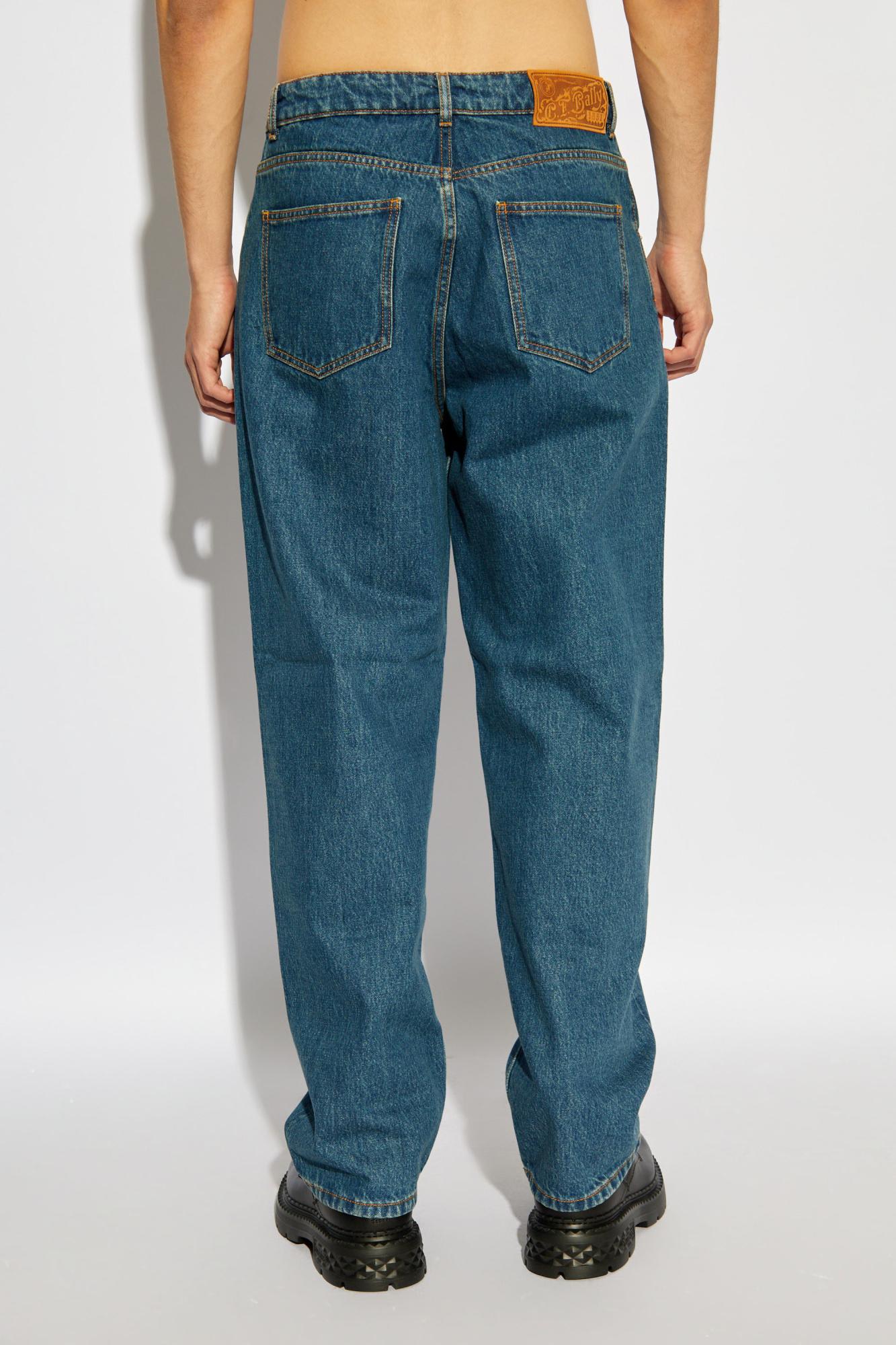 Shop Bally Straight-leg Jeans In Blue