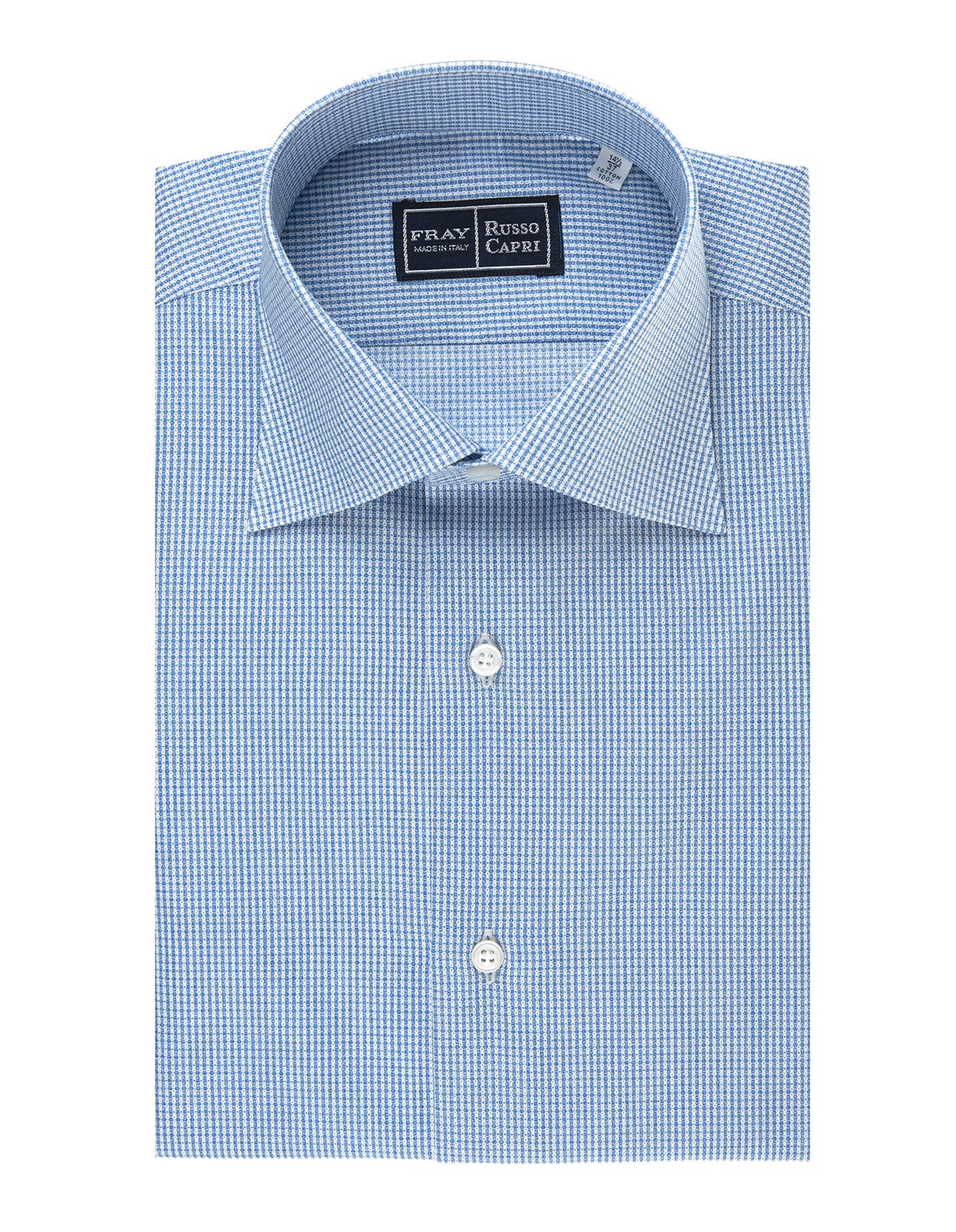 Fray Regular Fit Shirt In Light Blue Linen