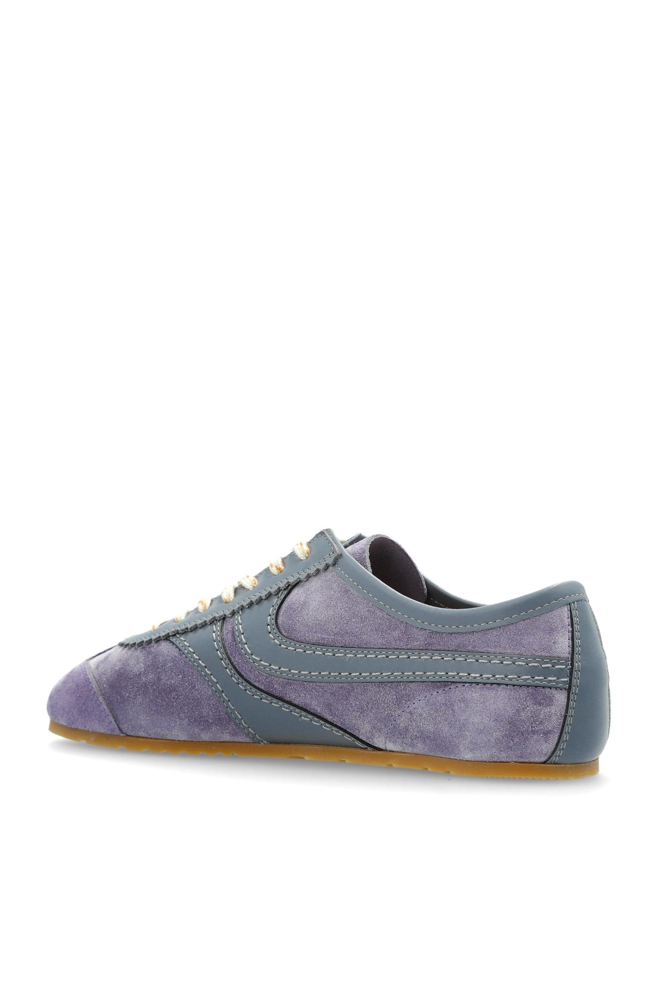Dries Van Noten Lilac Leather Sneaker In Purple