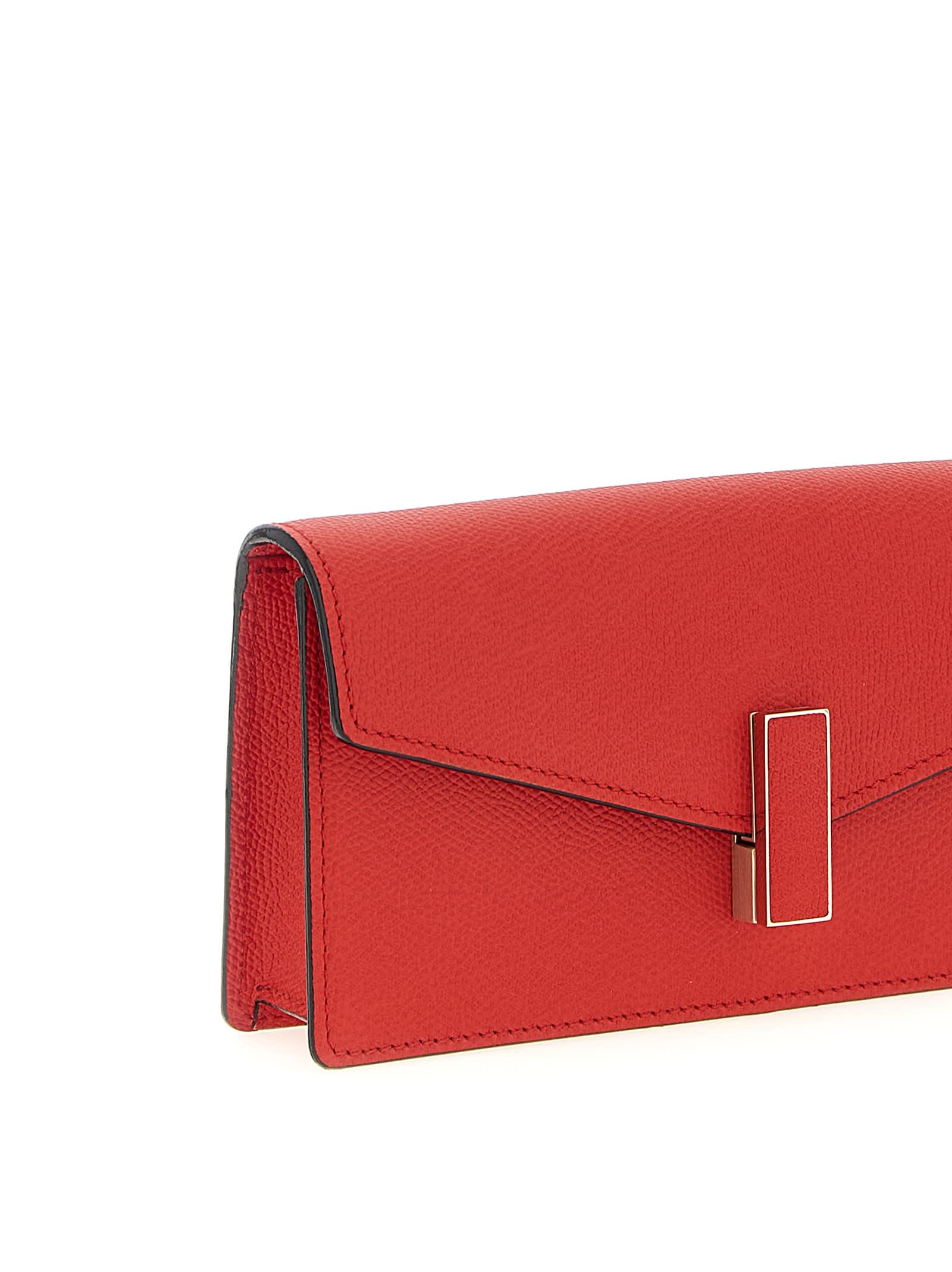 Valextra Iside Clutch In Red