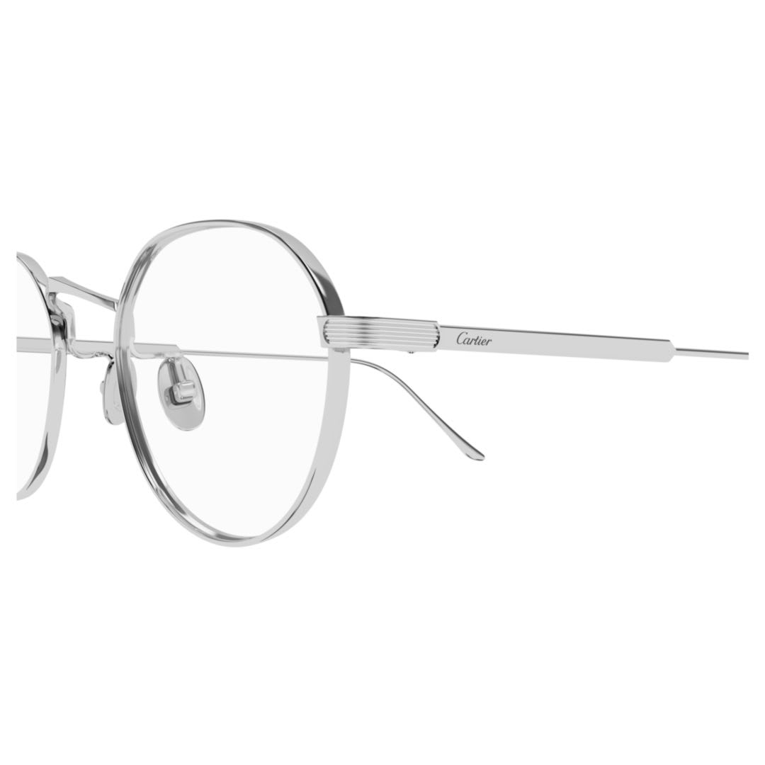 Cartier Ct0561oa-002silver-silver-transparent In Metallic