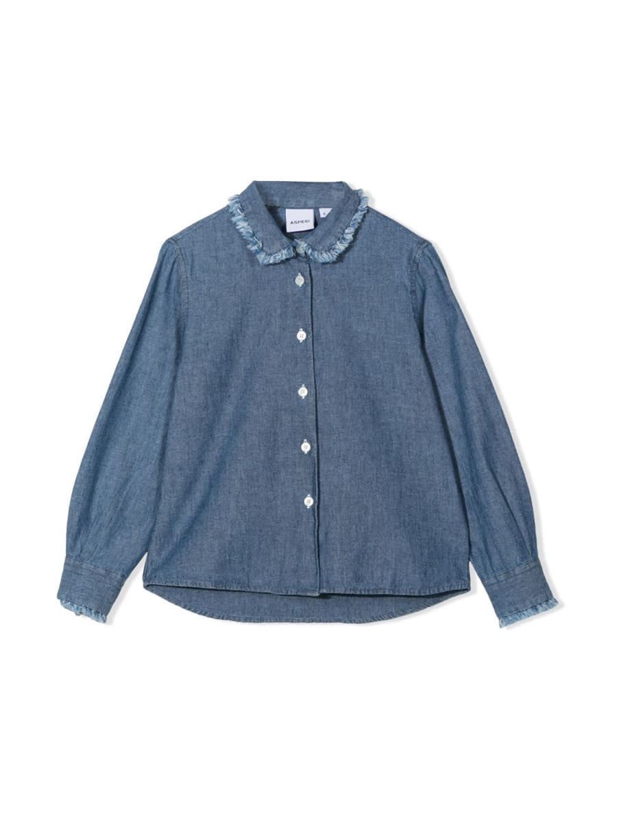 Shop Aspesi Shirt M/l In Denim
