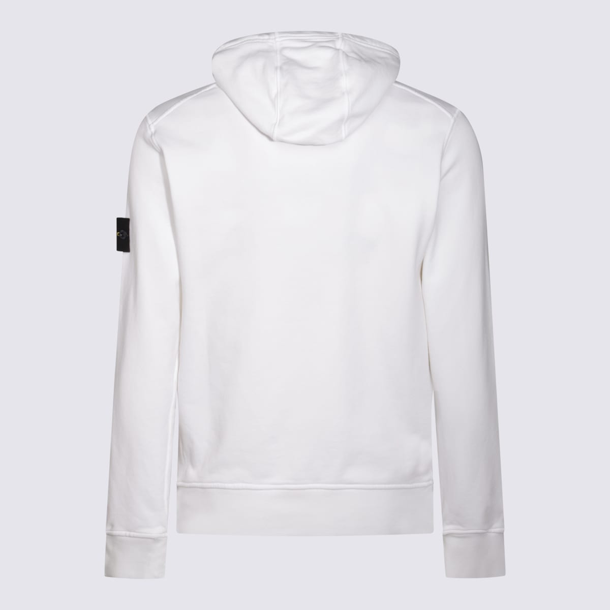 Stone Island White Cotton Sweatshirt In White