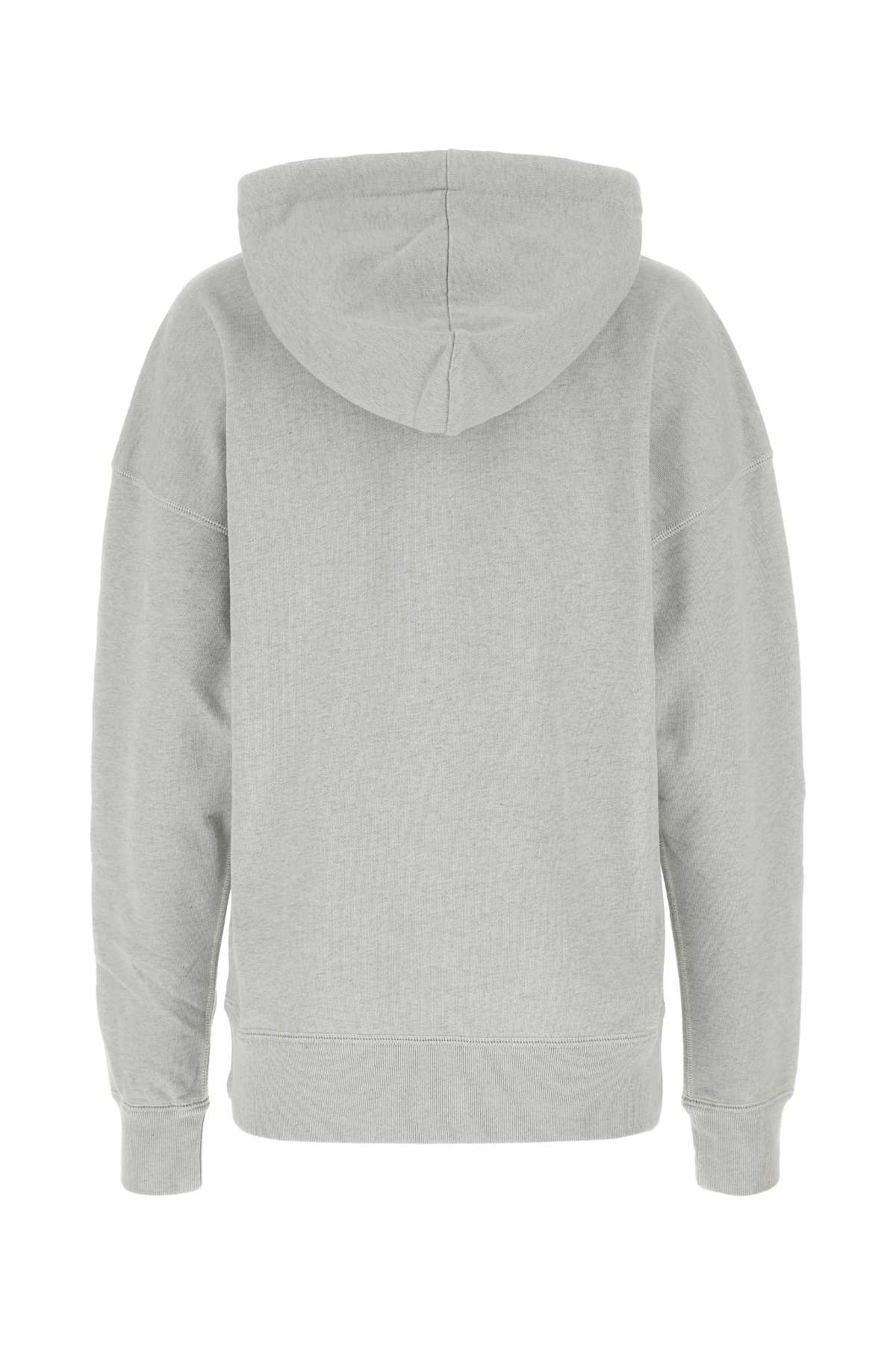 Shop Marant Etoile Melange Grey Cotton Blend Mansel Sweatshirt In Multicolor