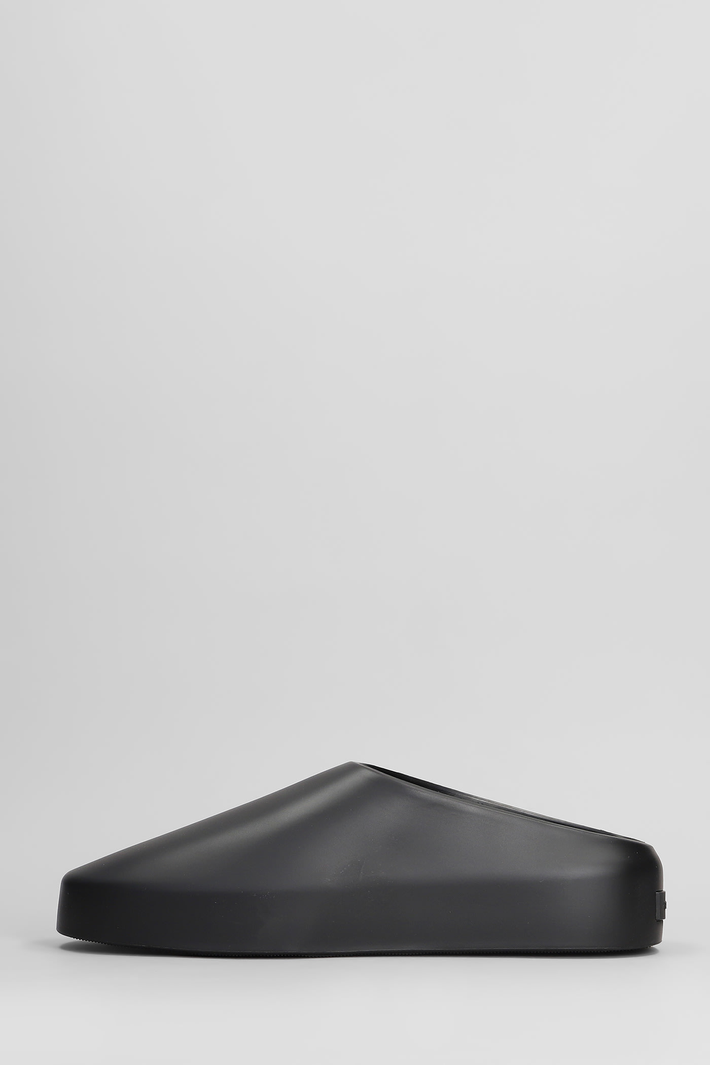 Shop Fear Of God California 2.0 Slipper-mule In Black Rubber/plasic