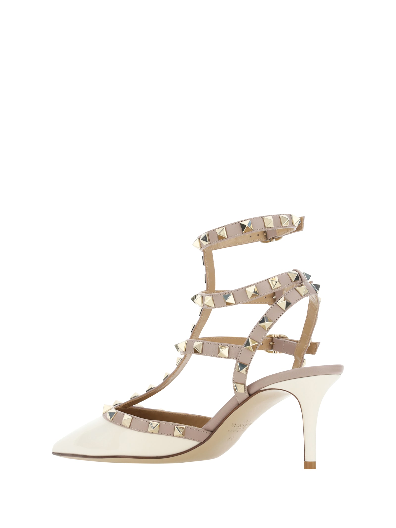 Valentino 65mm Rockstud Patent Leather Pumps