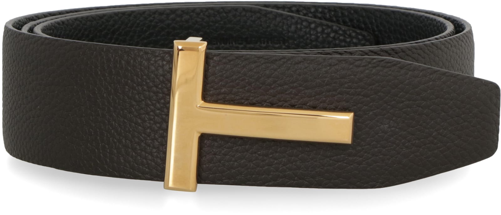 Shop Tom Ford Reversible Leather Belt In Brown