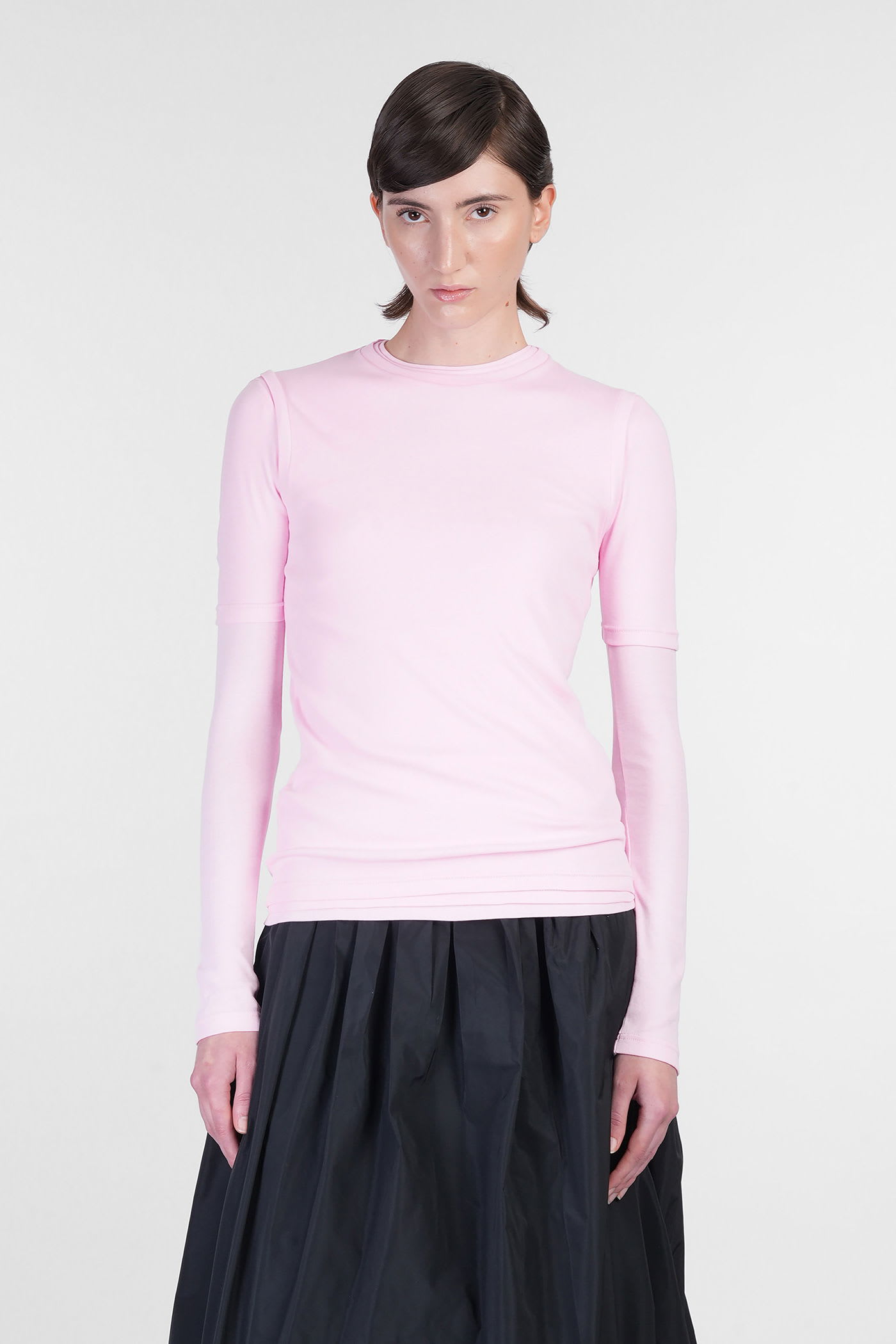 T-shirt 3-pack In Rose-pink Cotton