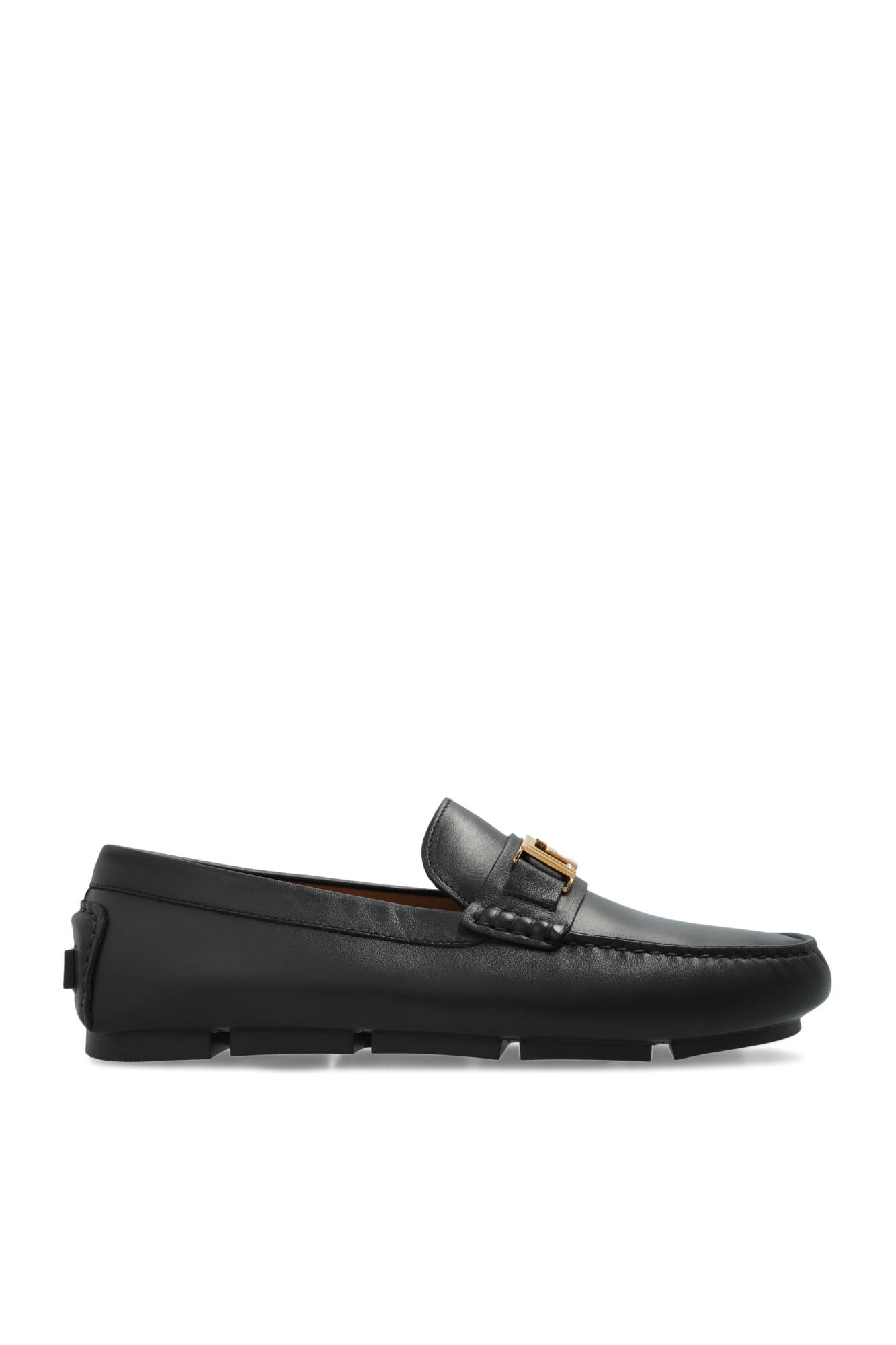 Versace Leather Moccasins