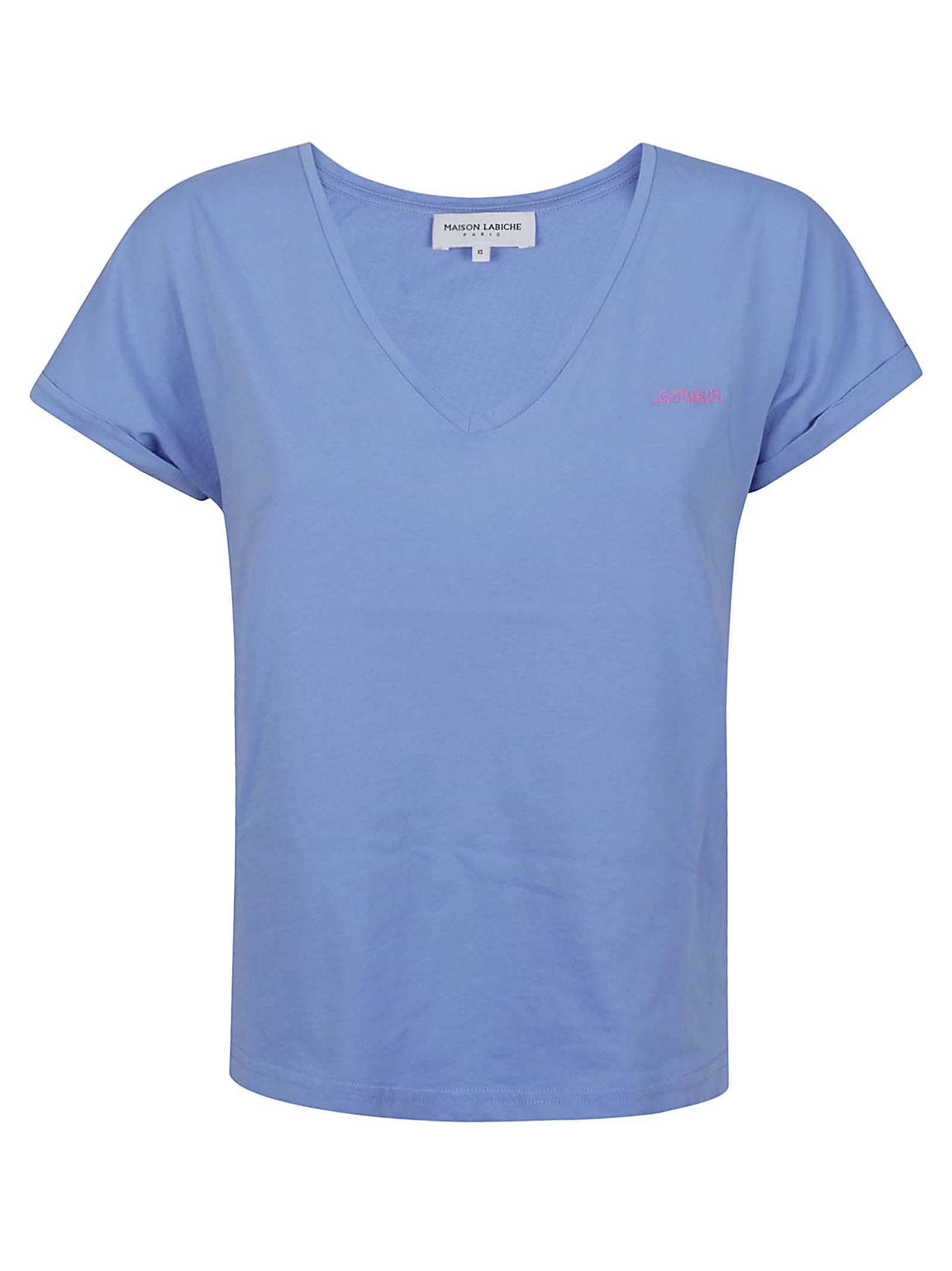 Shop Maison Labiche T-shirts And Polos Clear Blue
