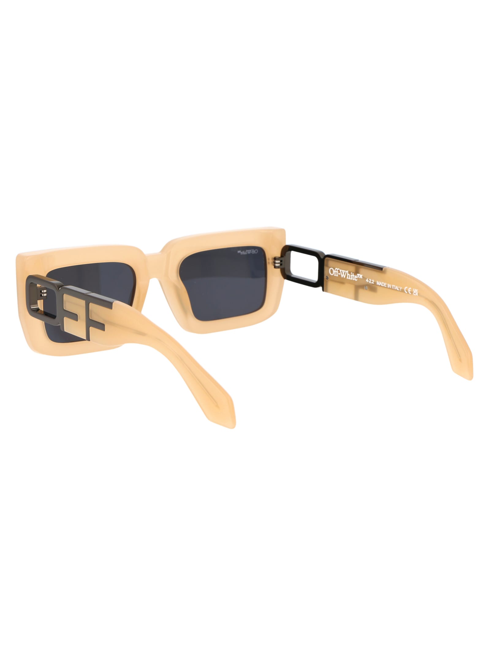 Shop Off-white Boston Sunglasses In 1707 Sand