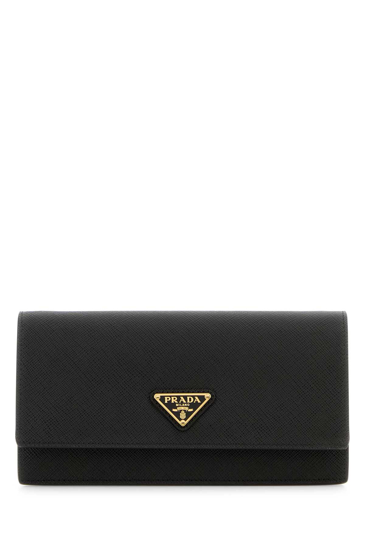 Black Leather Clutch