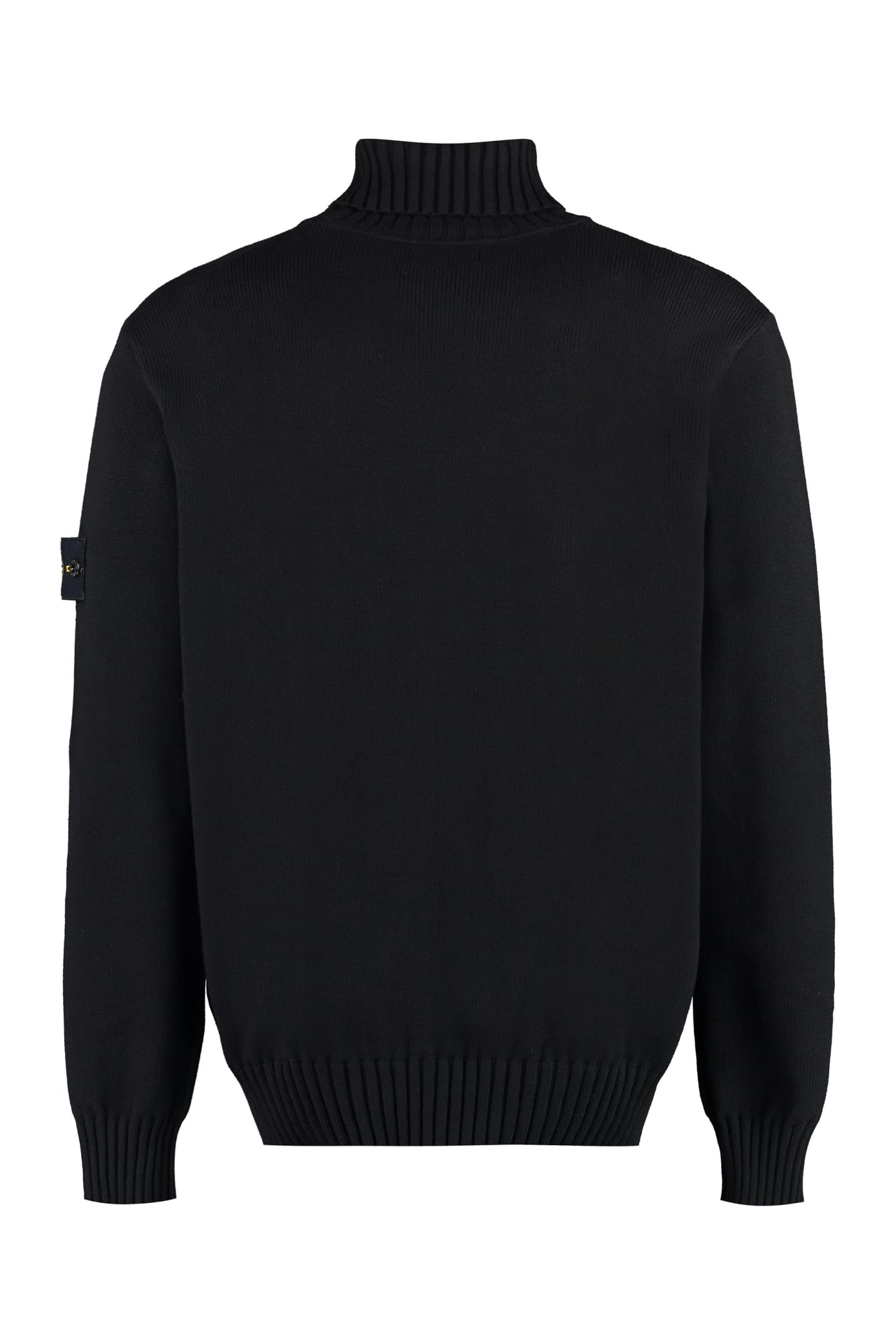 Shop Stone Island Cotton-blend Sweater In Nero