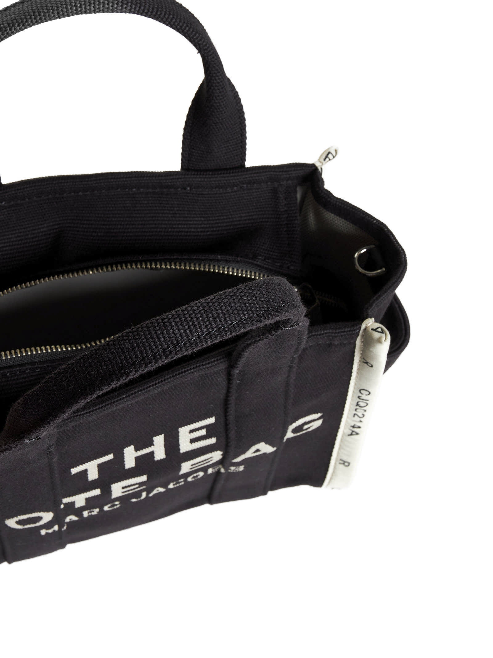 Shop Marc Jacobs The Jacquard Small Tote Bag In Black