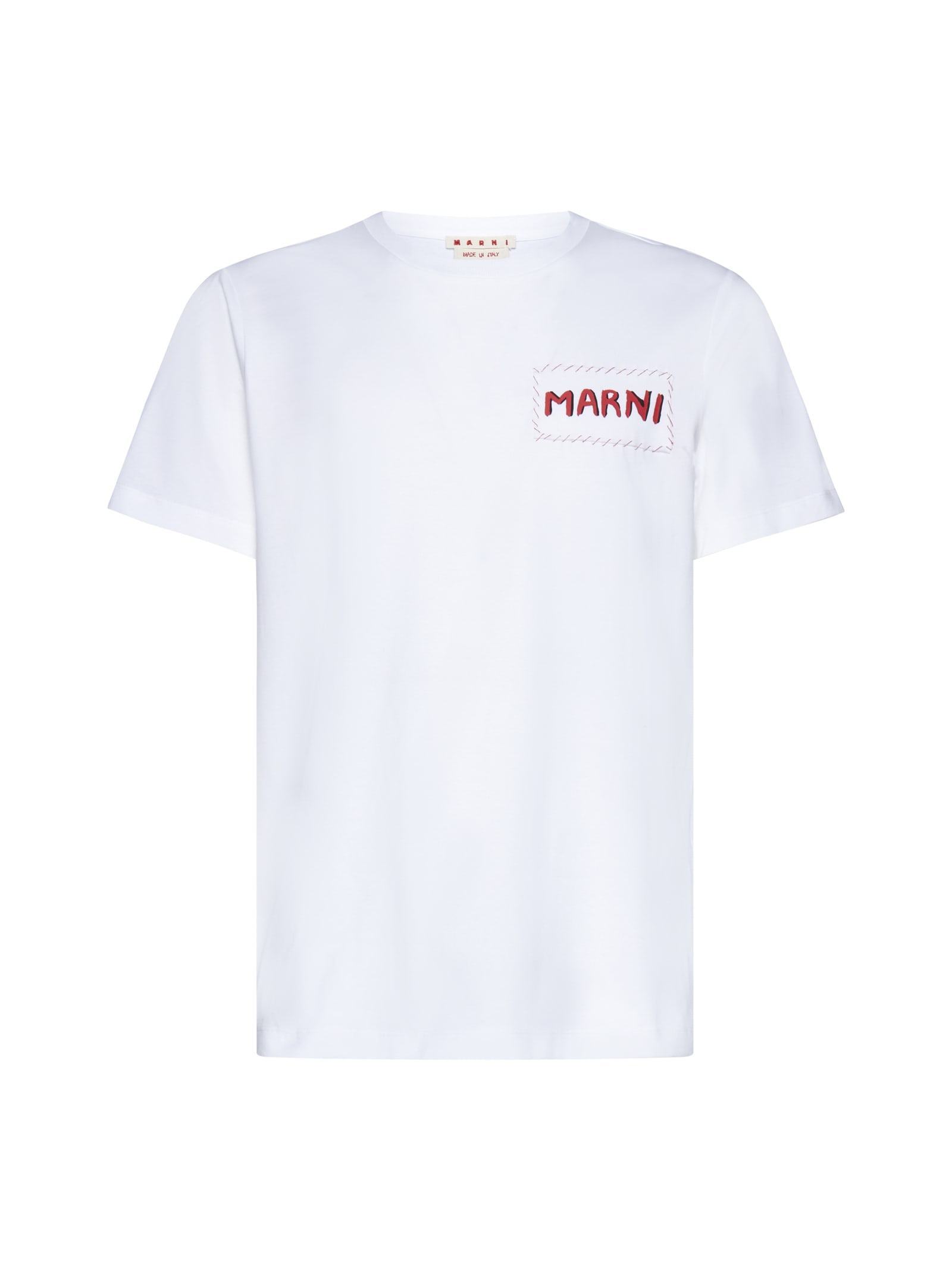 Marni T-shirt In Bianco