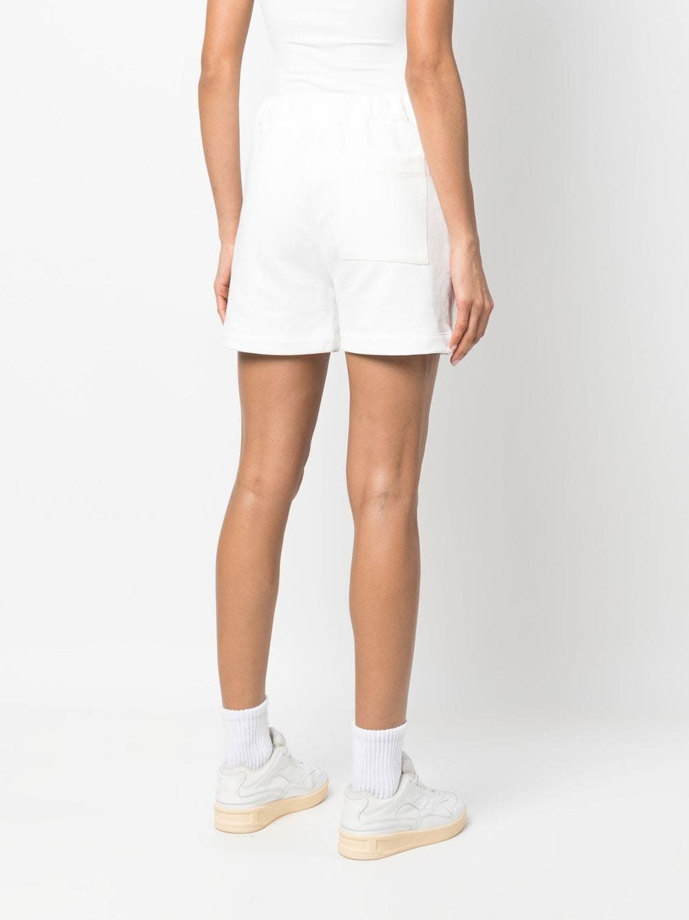 Joshua Sanders Camouflage Logo-print Drawstring Shorts In White