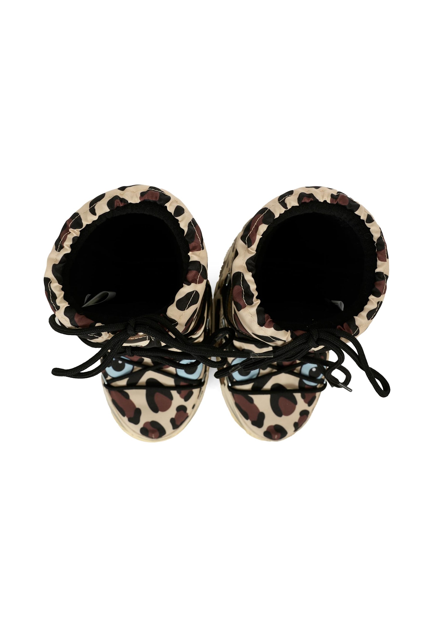 Moon Boot Brown For Kids With Animalier Pattern In Brown