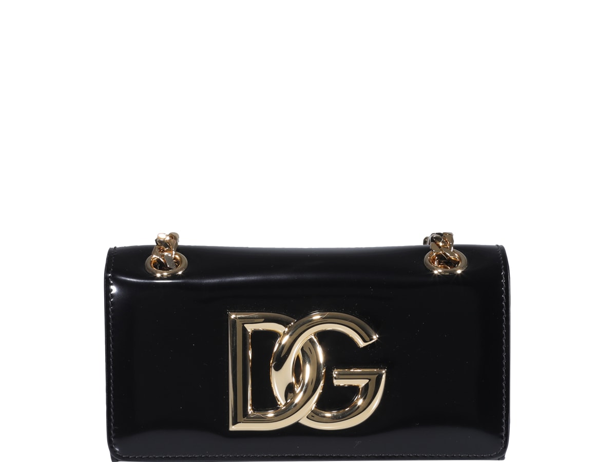 Dolce & Gabbana Dg Logo Phone Cover In Black