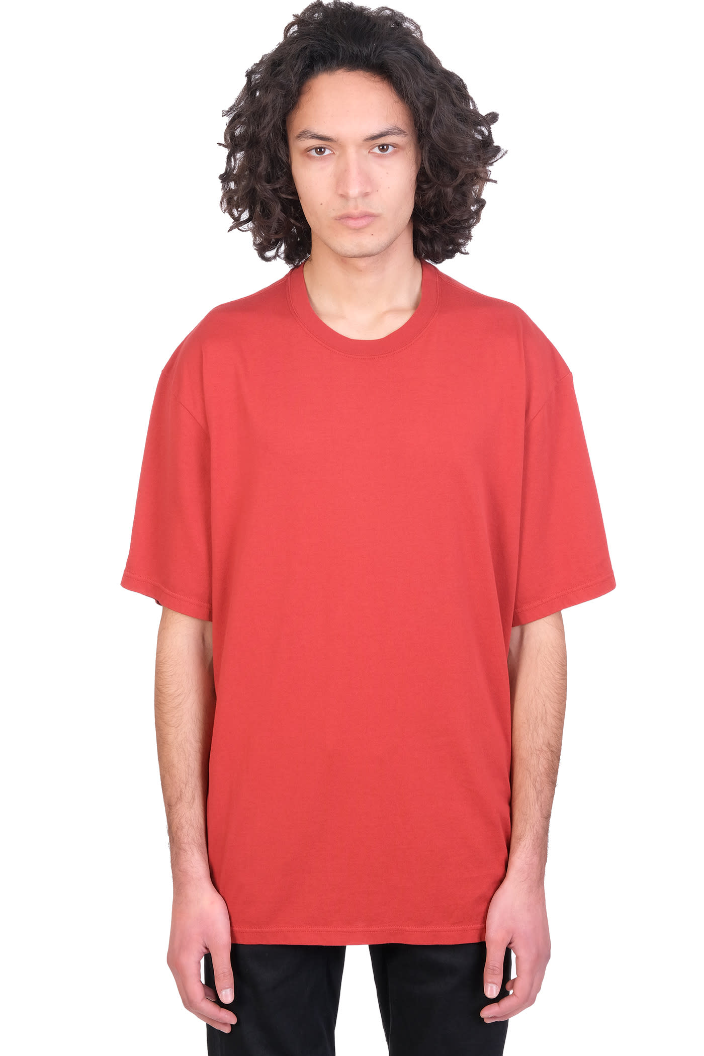 Attachment T-shirt In Red Cotton