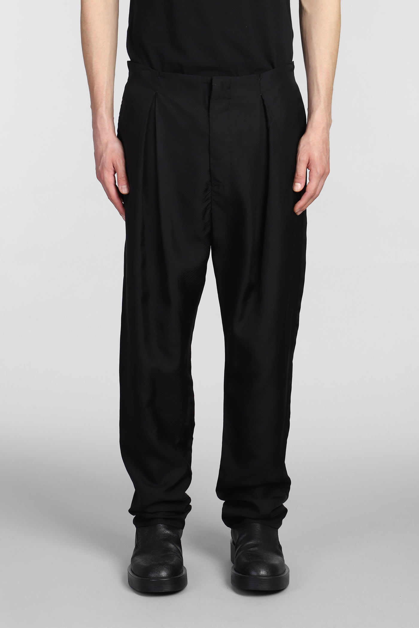 N.88 Pants In Black Cotton