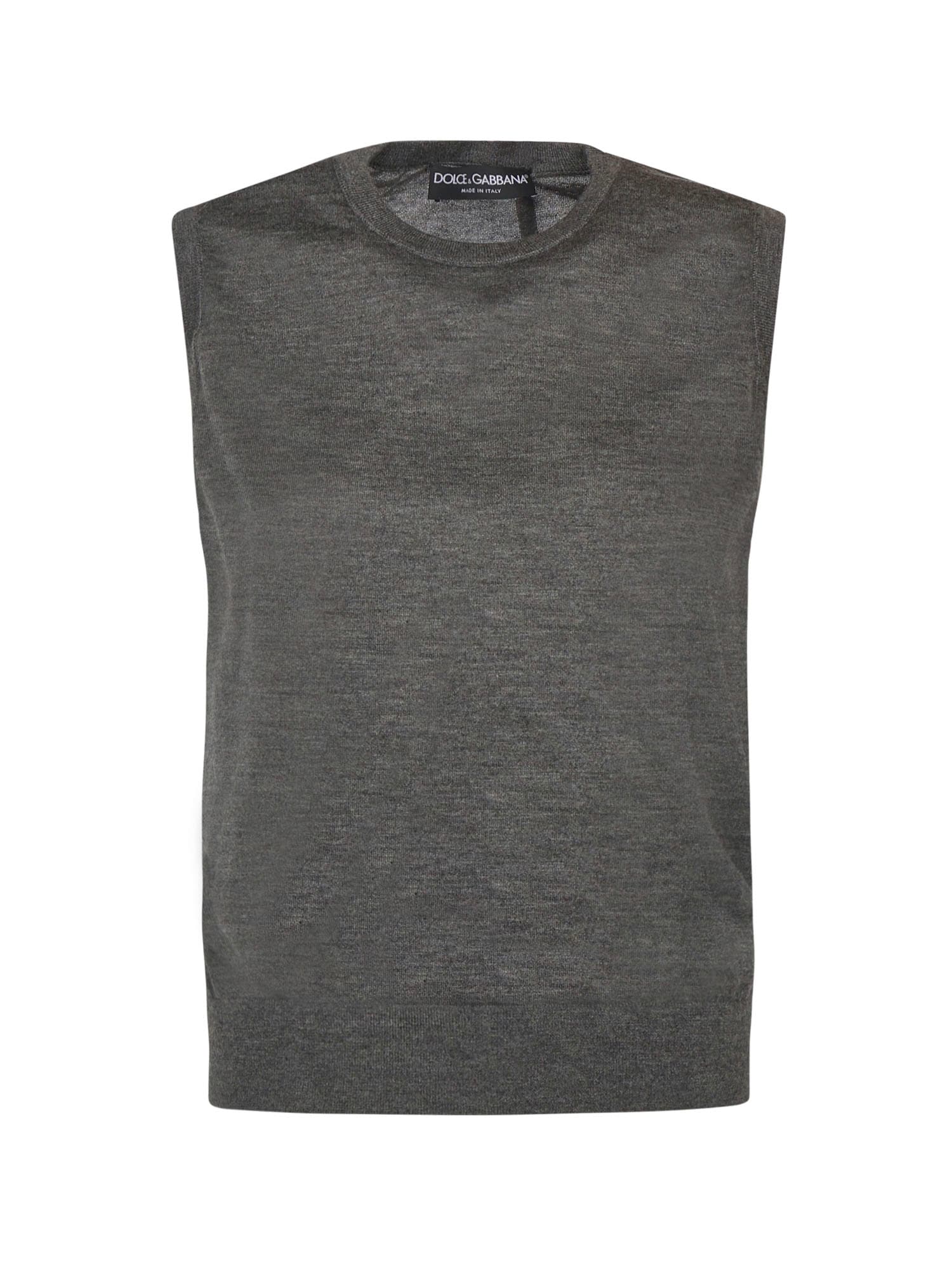 Dolce & Gabbana Cashmere Sweater In Gray