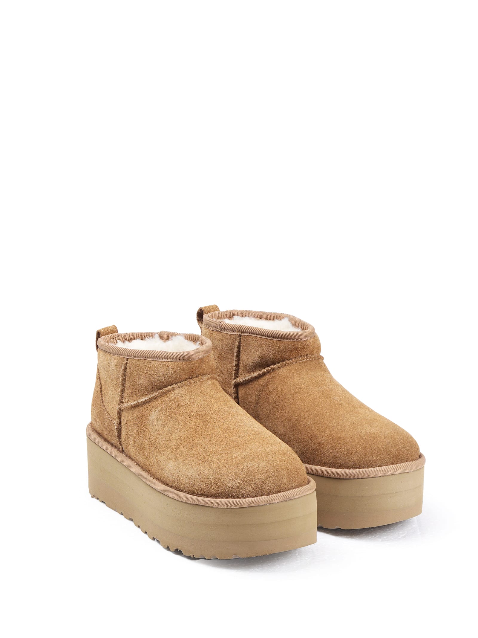 Shop Ugg W Classic Ultra Mini Platform In Chestnut