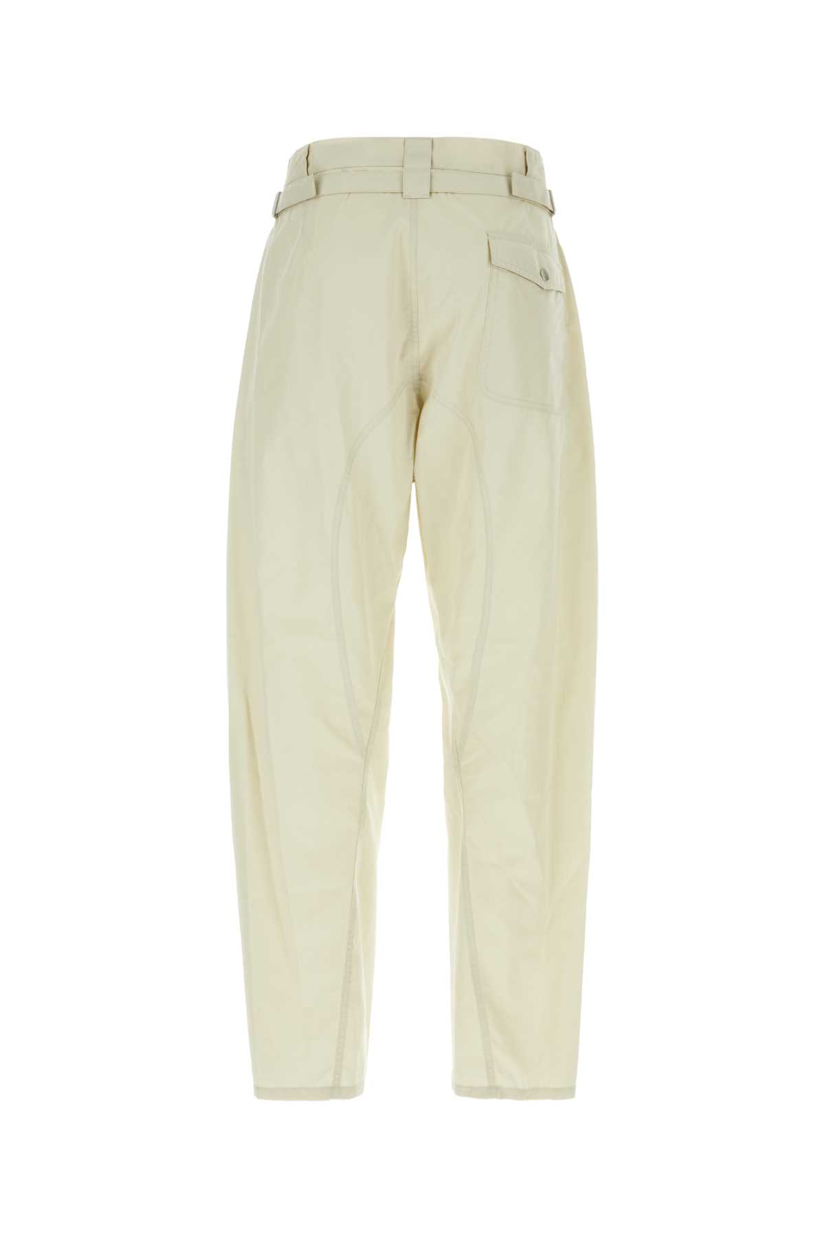 Lemaire Pant Cotton Blend Straight Leg In Ligovegre