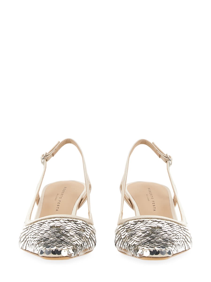 Roberto Festa Slingback "seville" In Silver