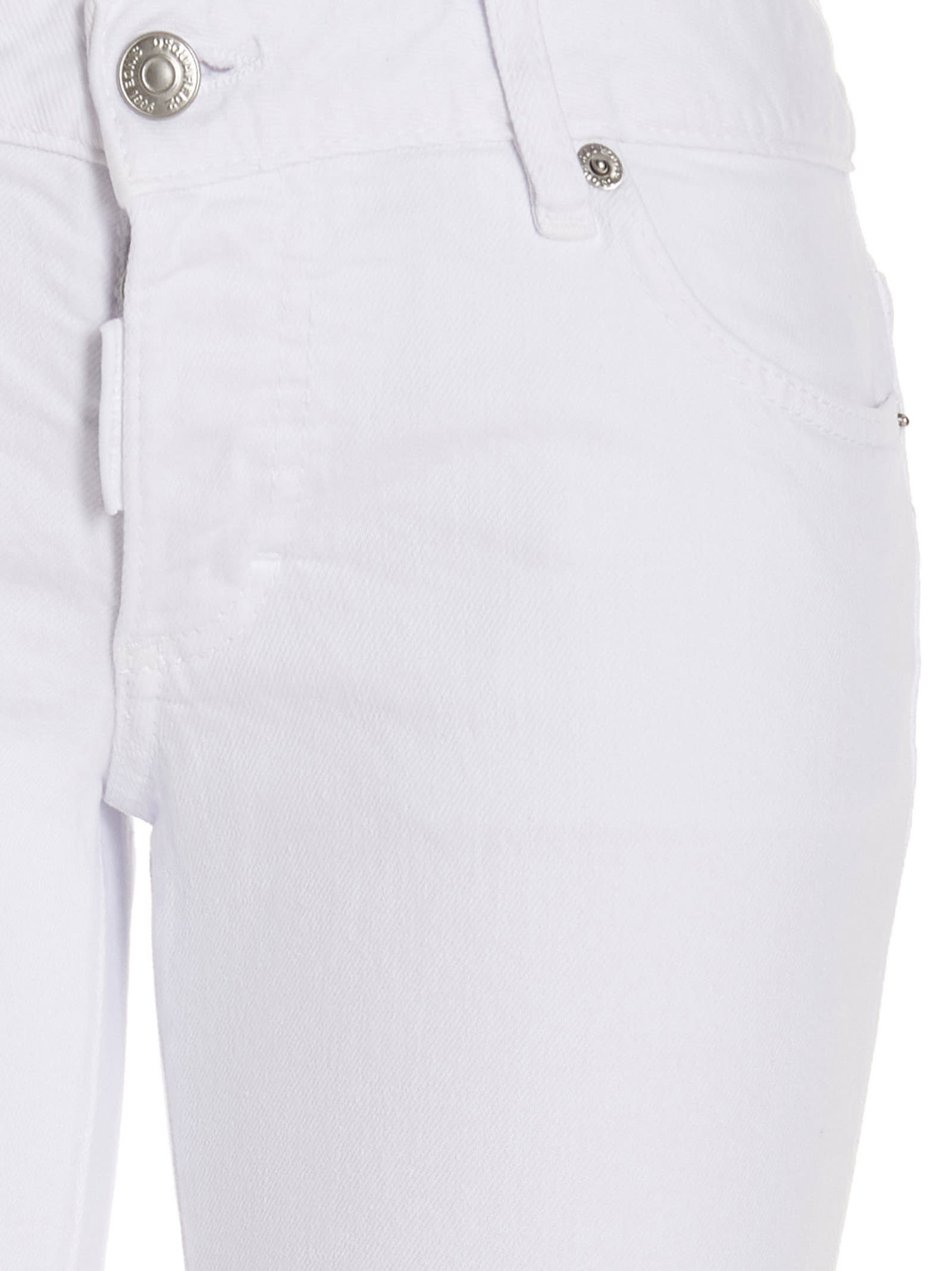 Shop Dsquared2 Jeans Jennifer Cropped In White