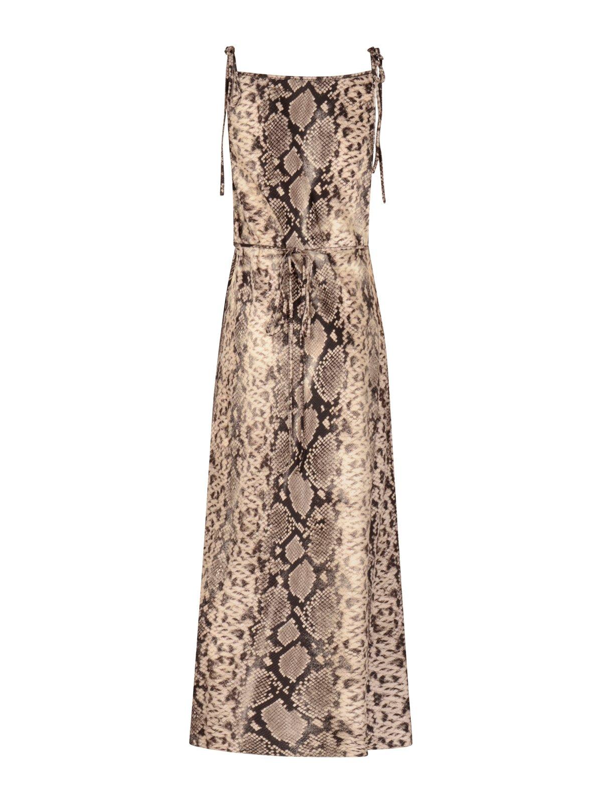 Acne Studios Satin Python Printed Dress